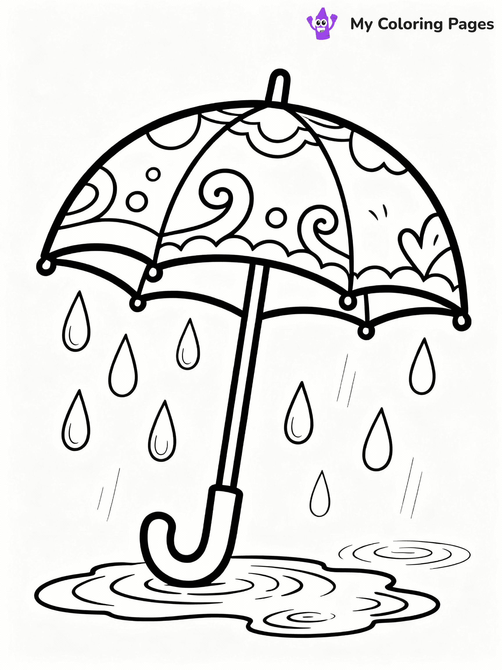 April Showers Coloring Pages - 9