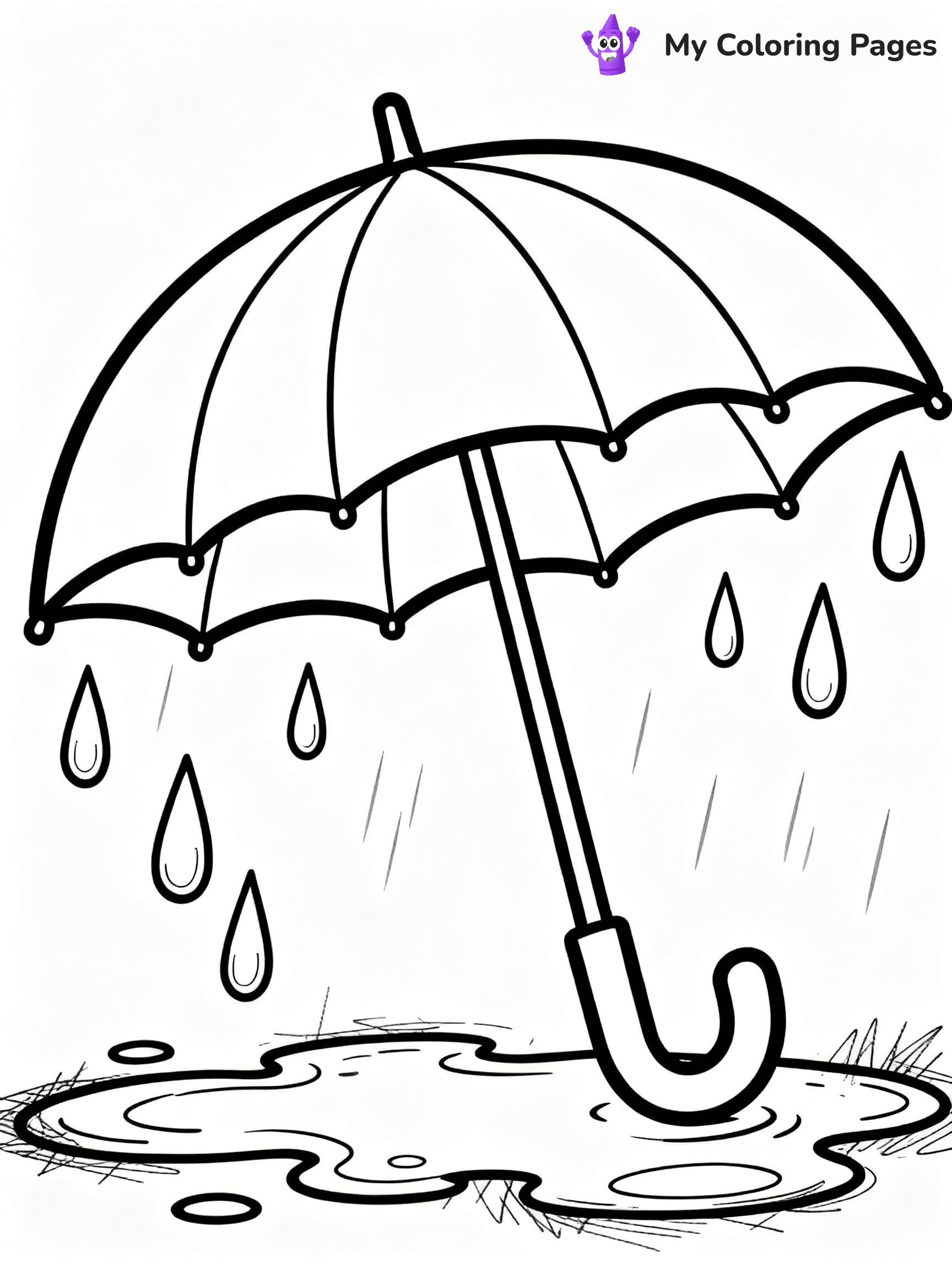 April Showers Coloring Pages - 8