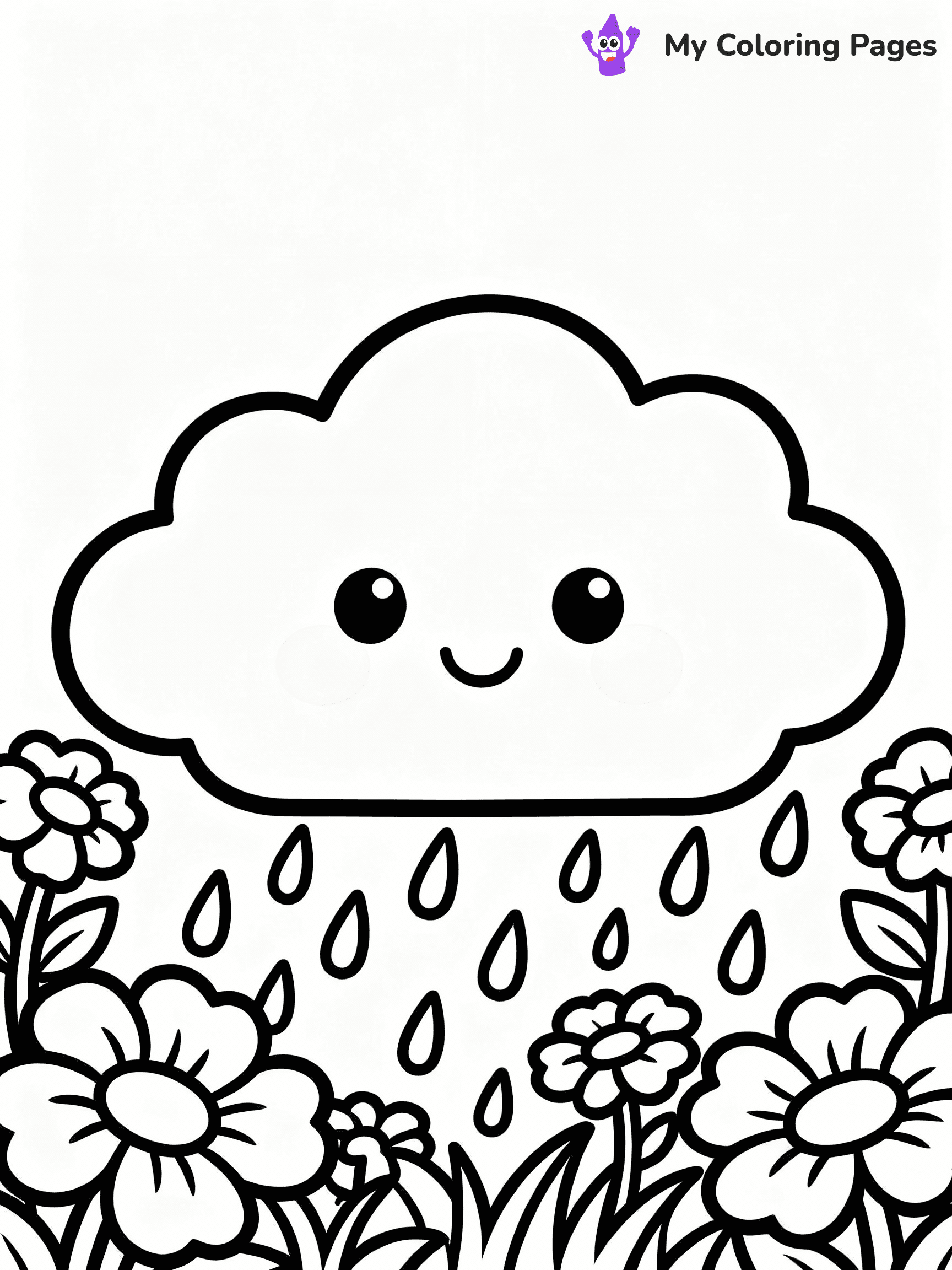 April Showers Coloring Pages - 2