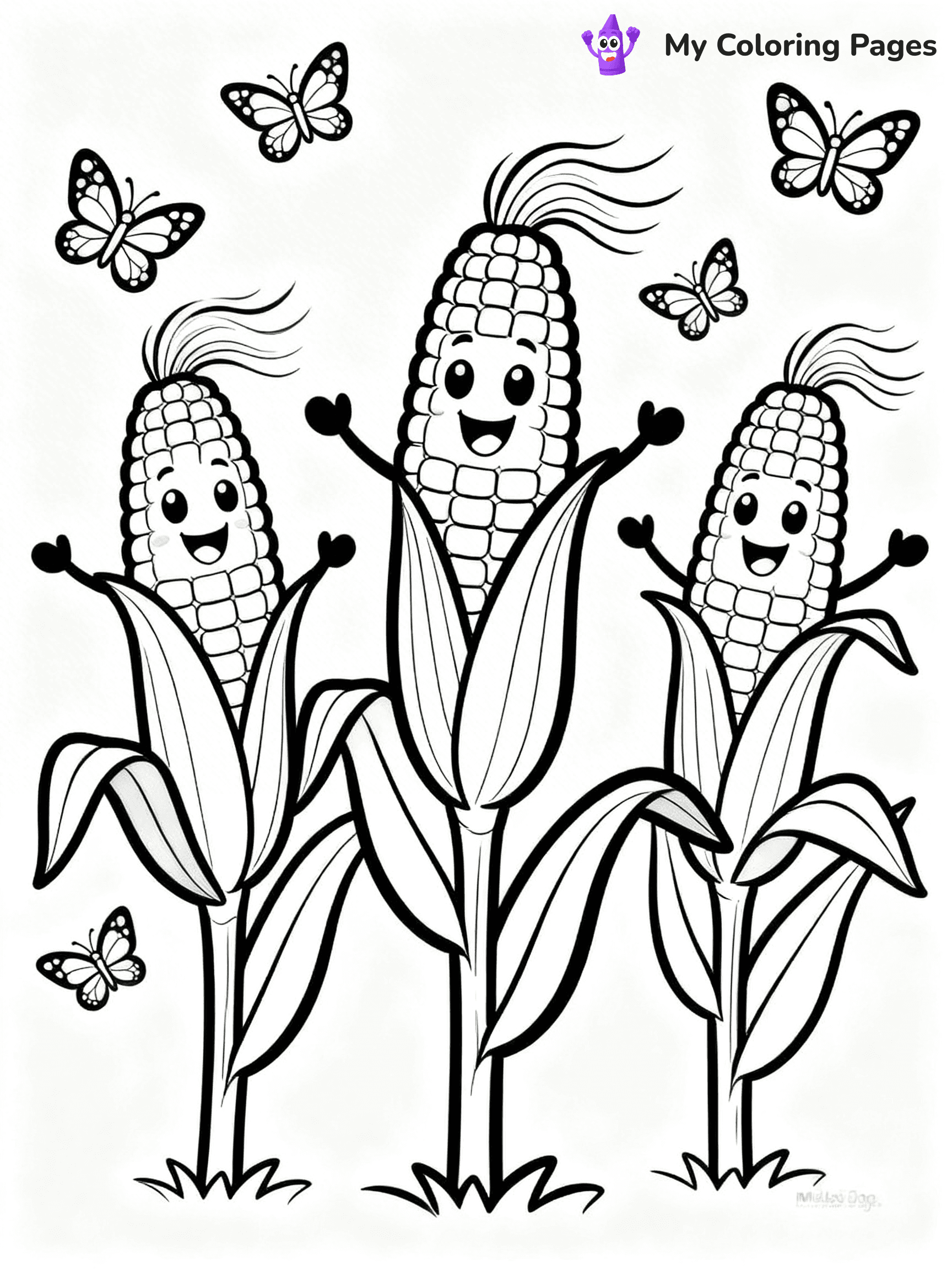 Corn Coloring Pages - 80