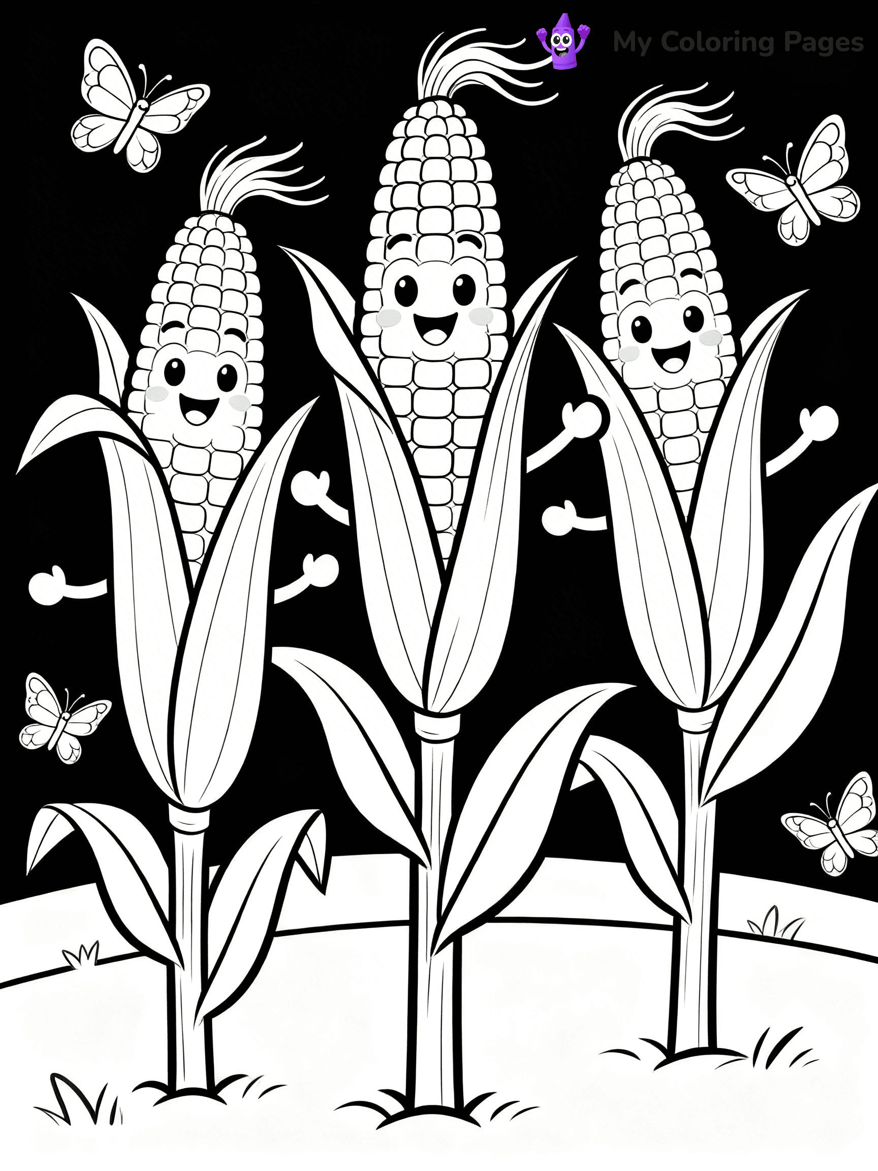 Corn Coloring Pages - 75
