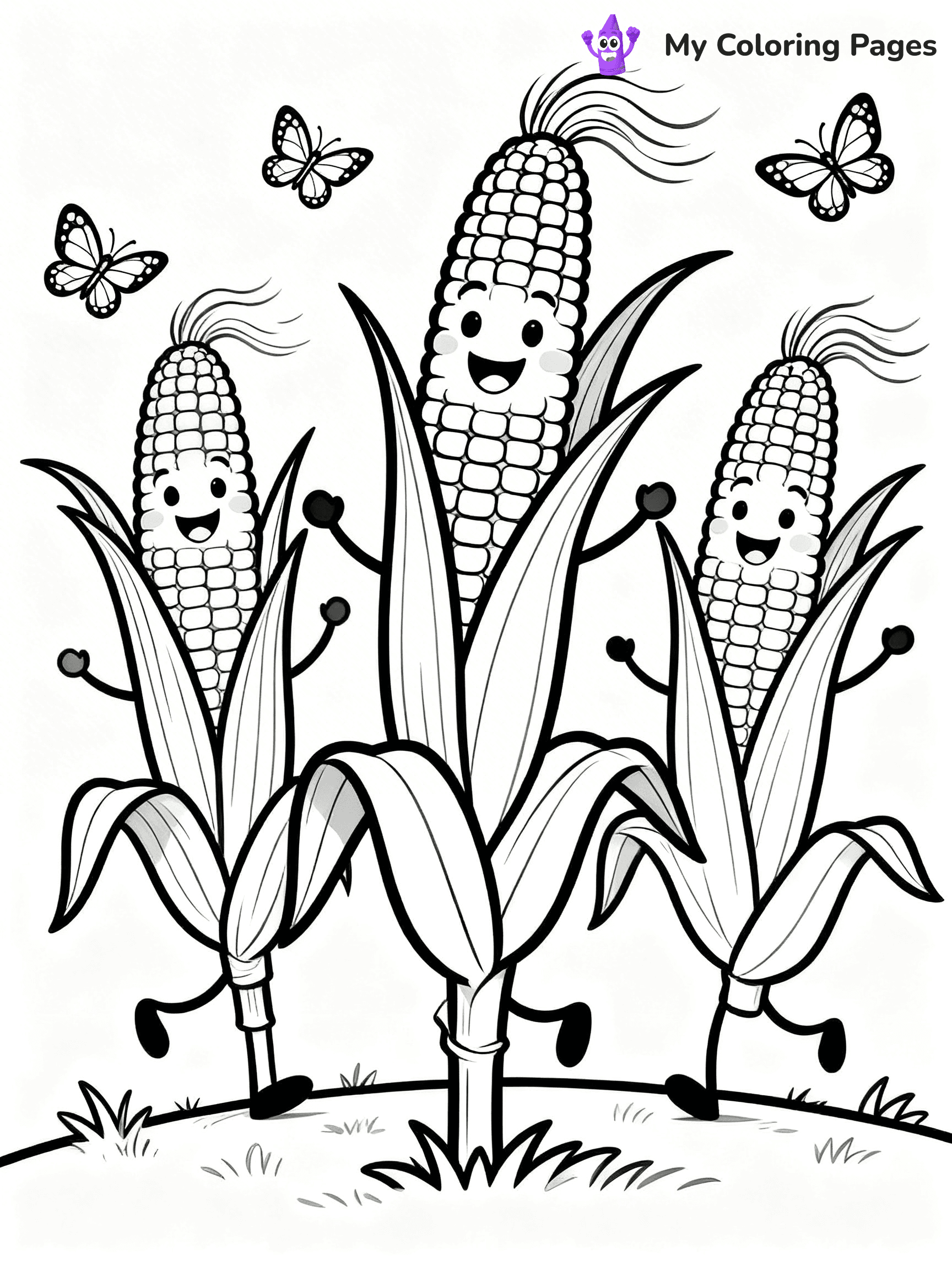 Corn Coloring Pages - 74