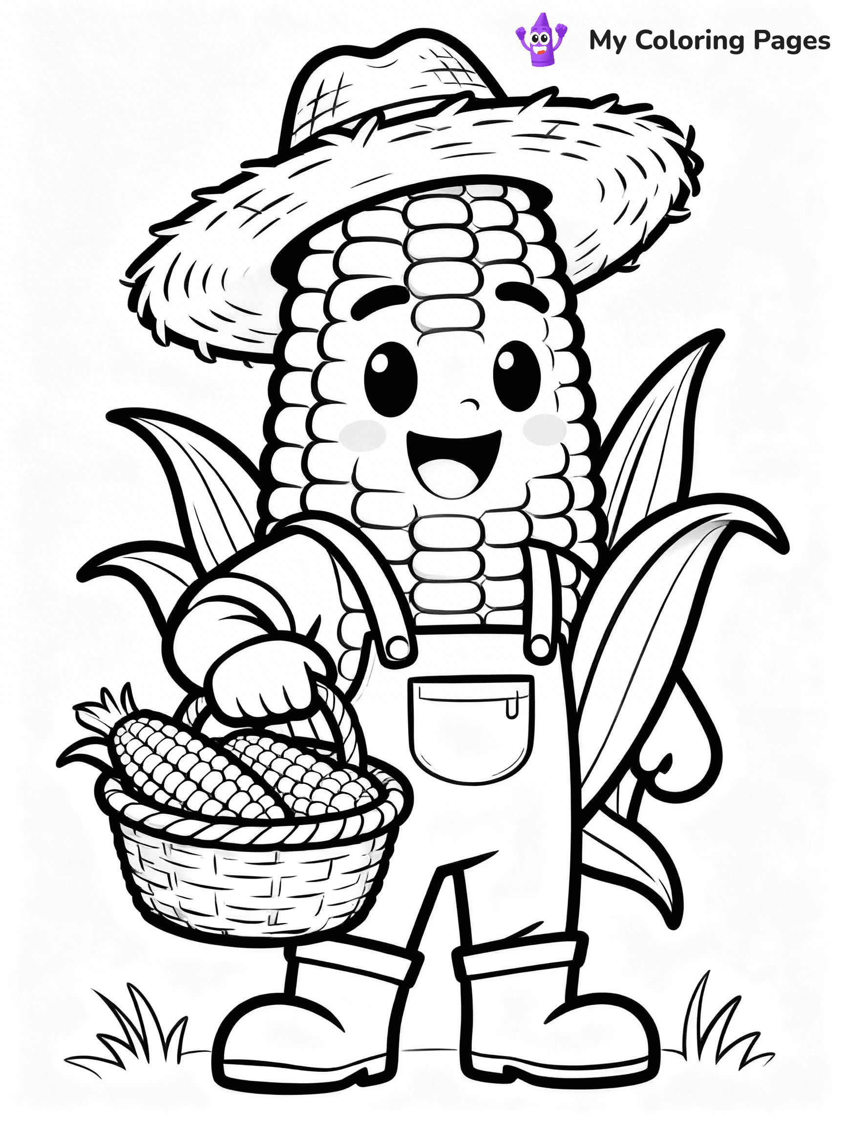 Corn Coloring Pages - 53