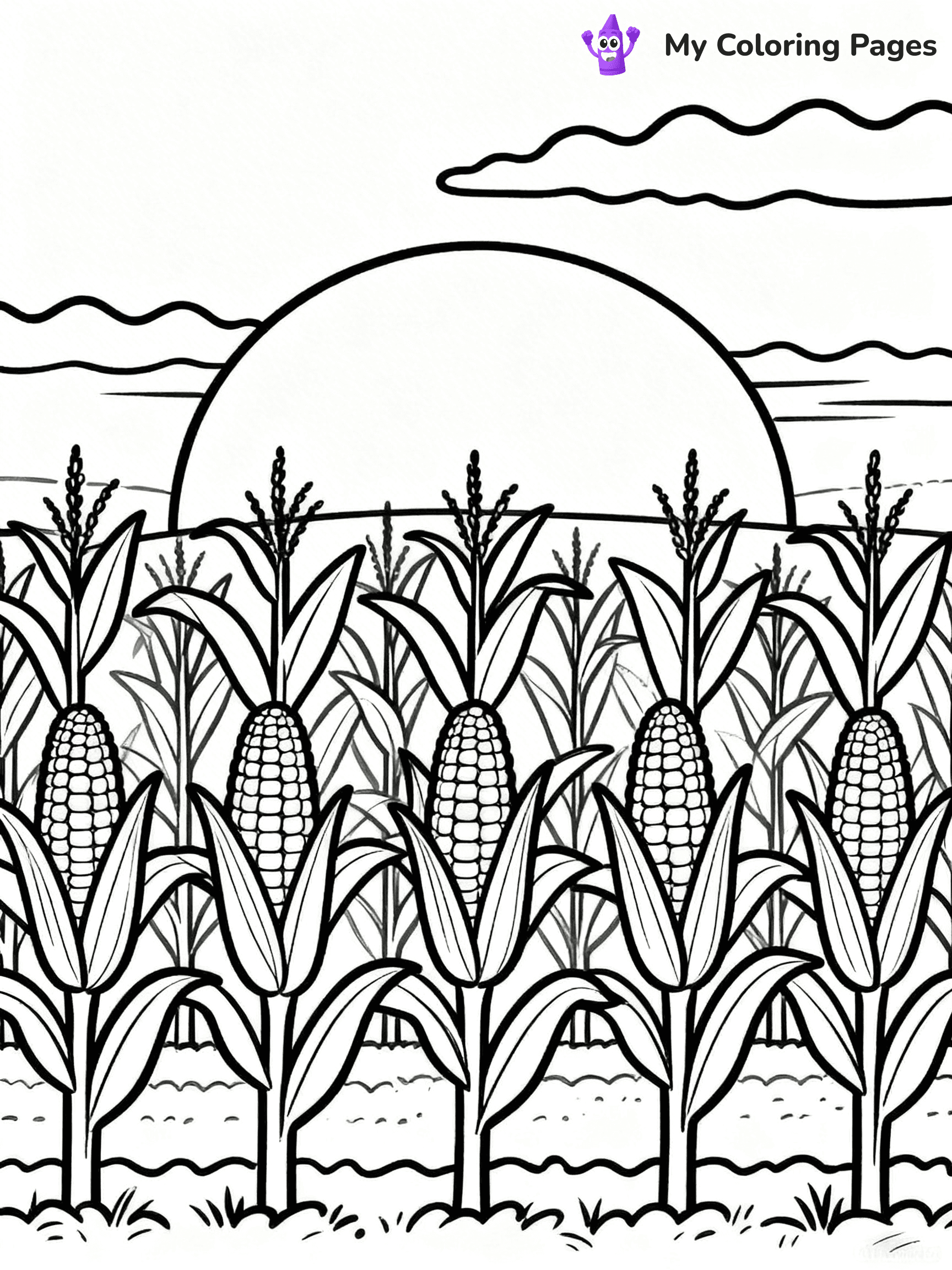 Corn Coloring Pages - 45