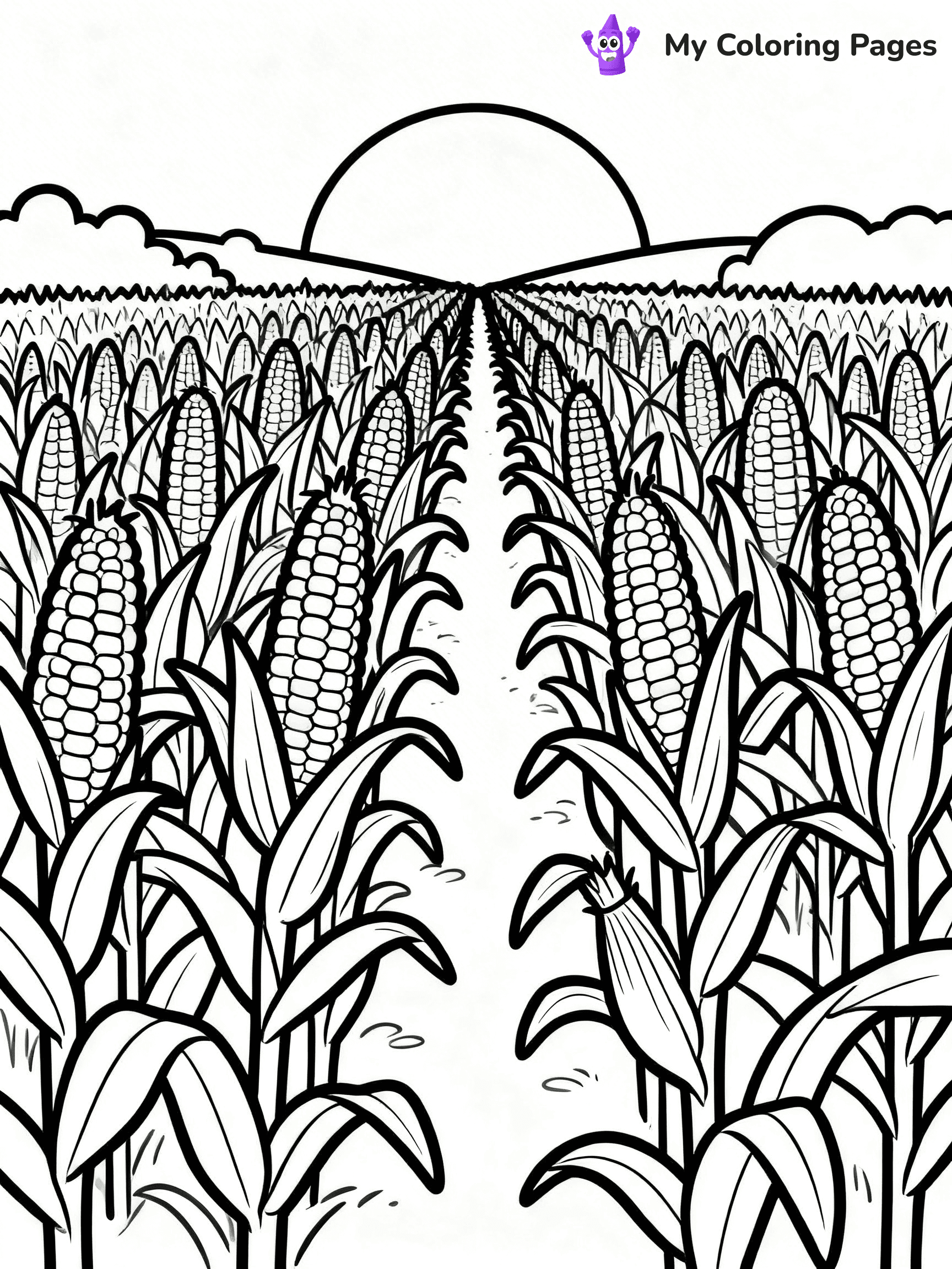 Corn Coloring Pages - 41