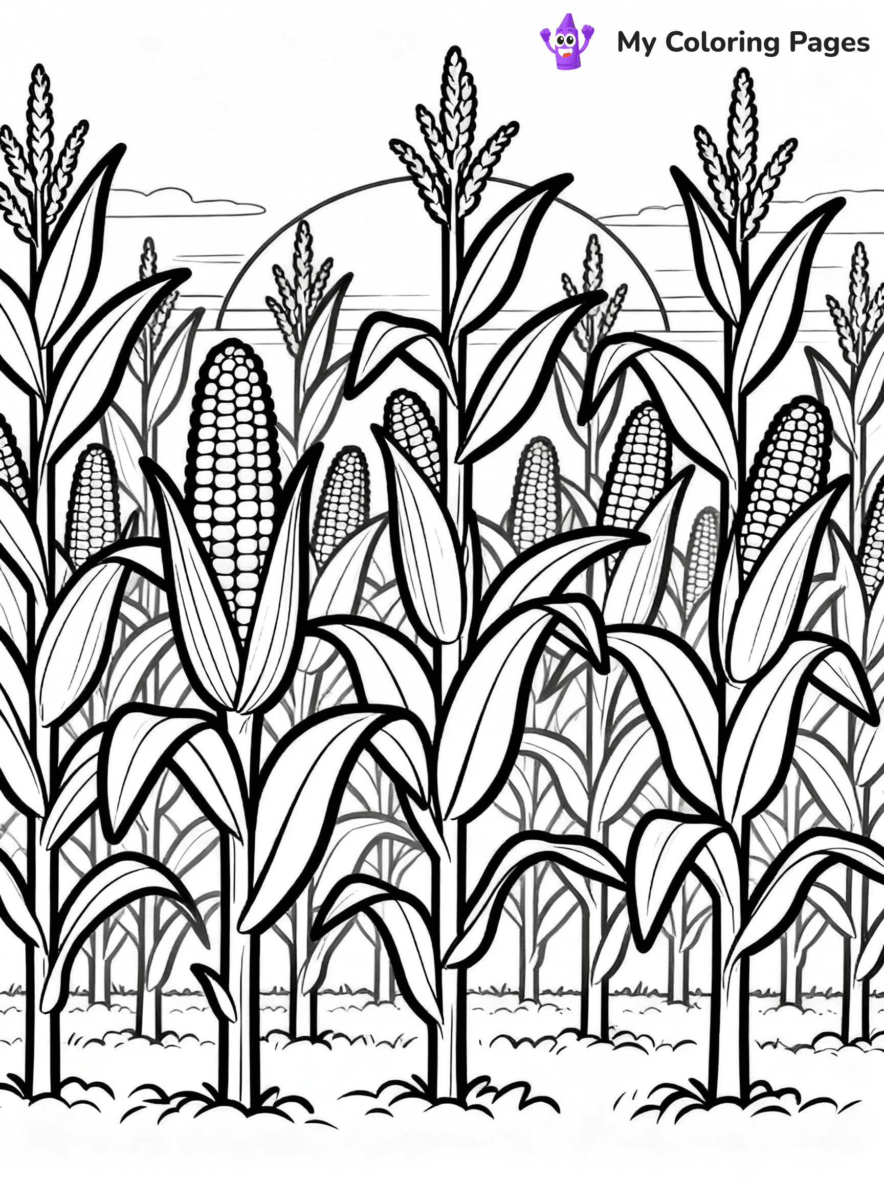 Corn Coloring Pages - 40
