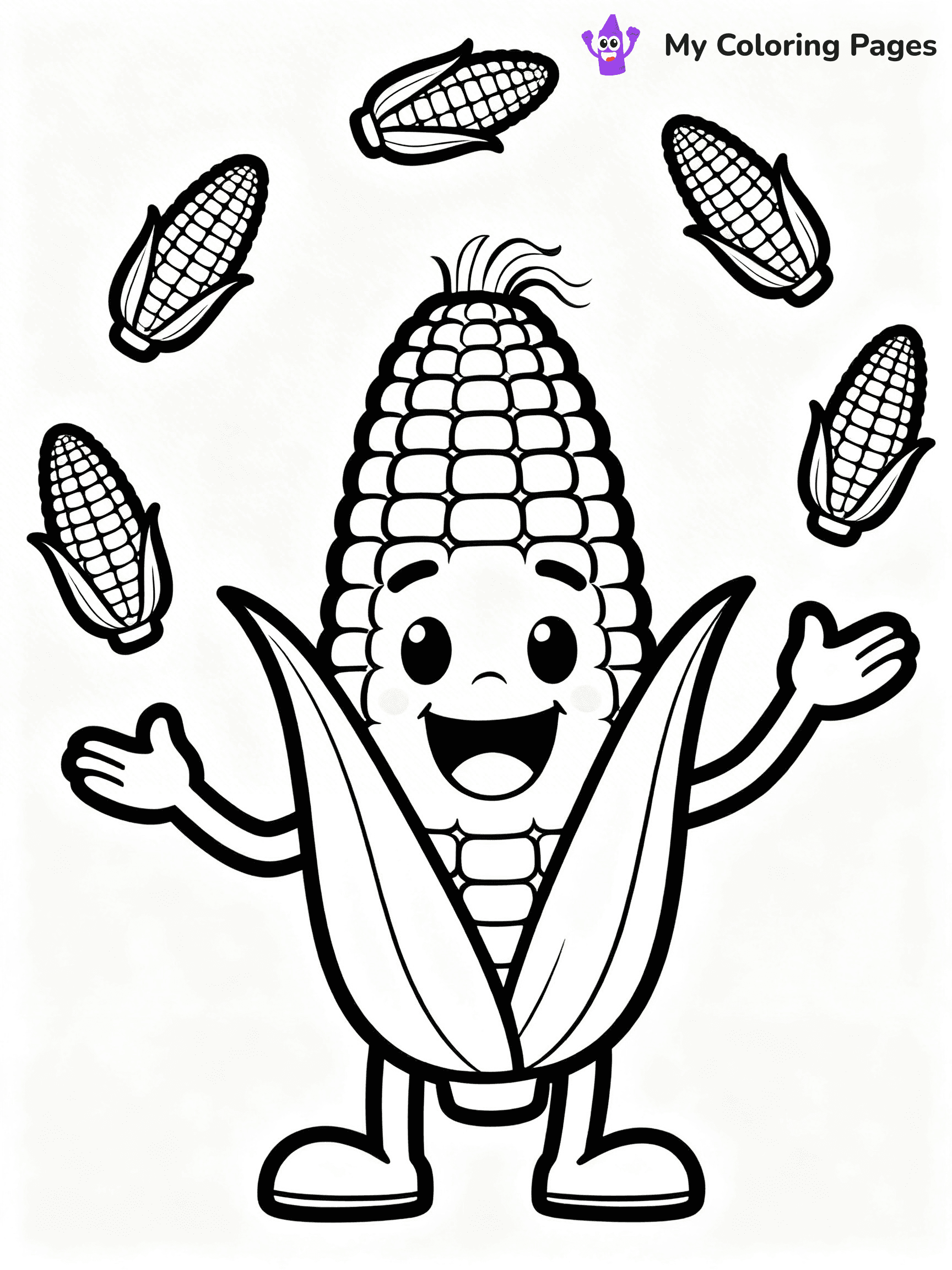 Corn Coloring Pages - 38
