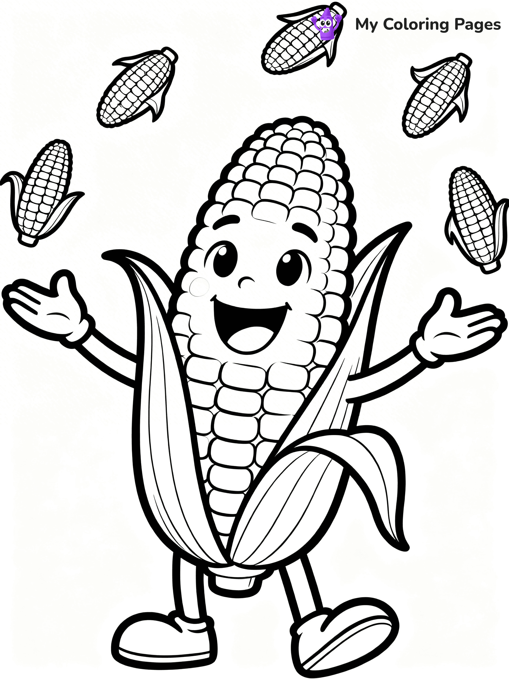 Corn Coloring Pages - 37