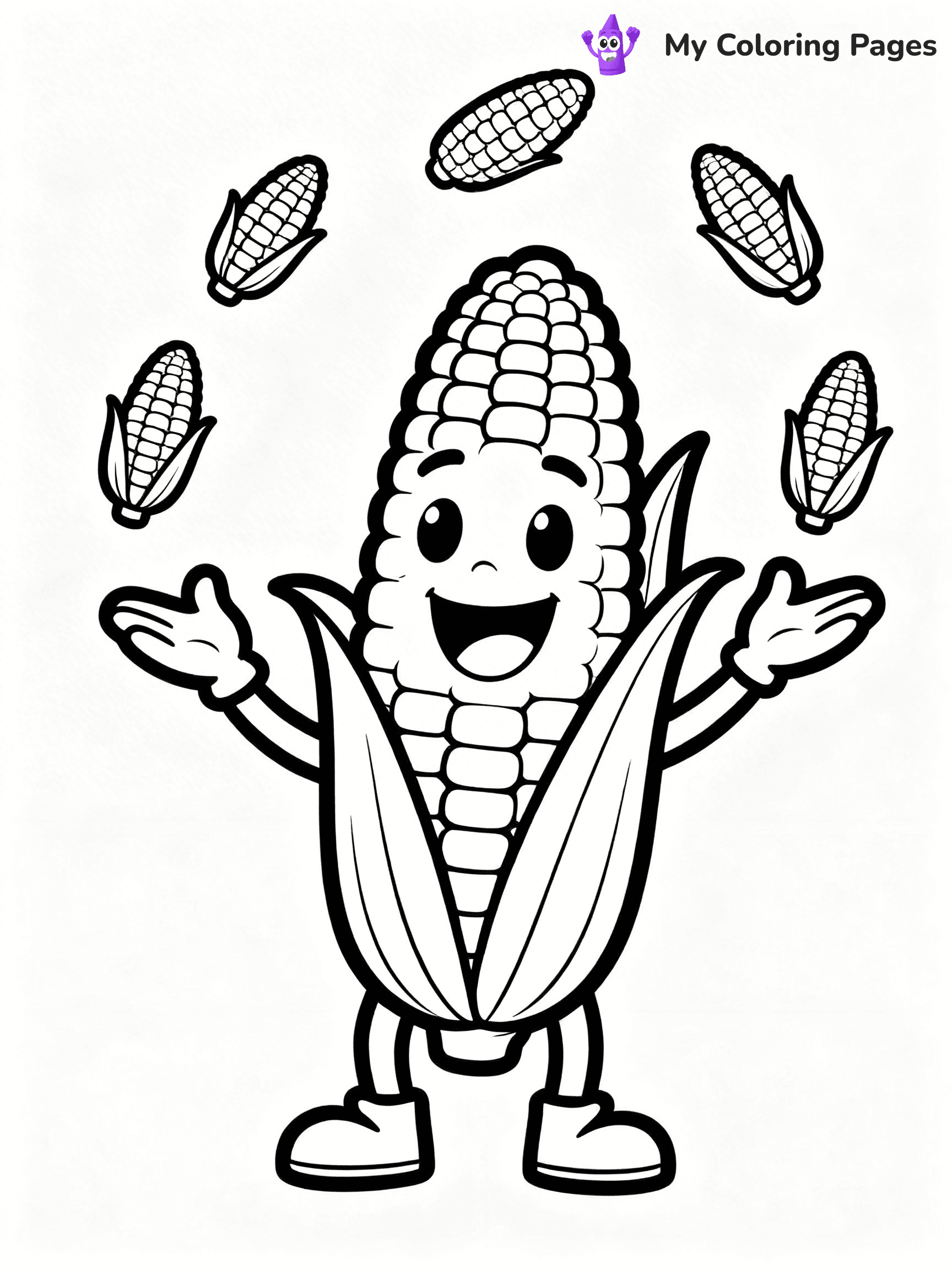 Corn Coloring Pages - 36