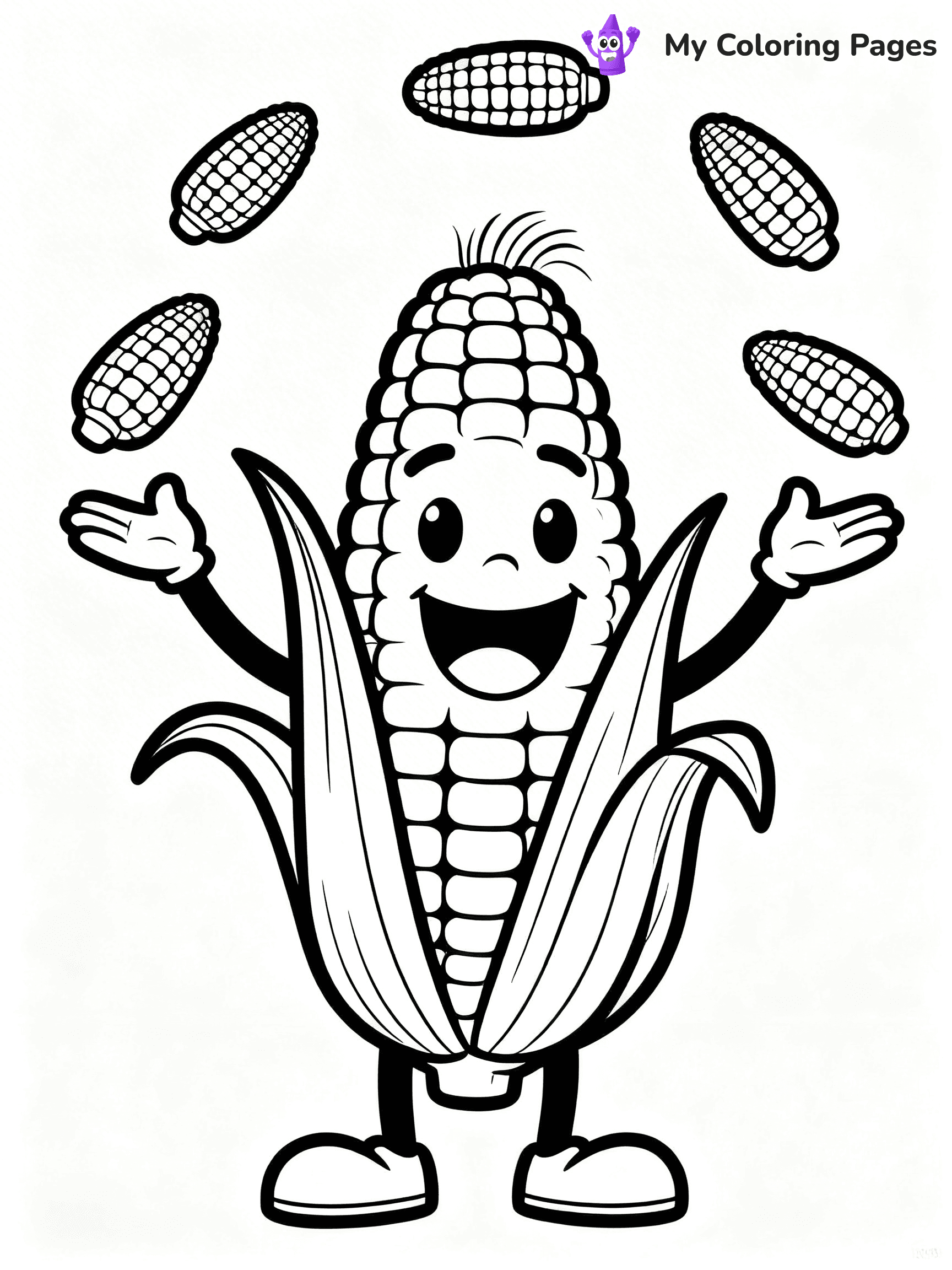 Corn Coloring Pages - 34
