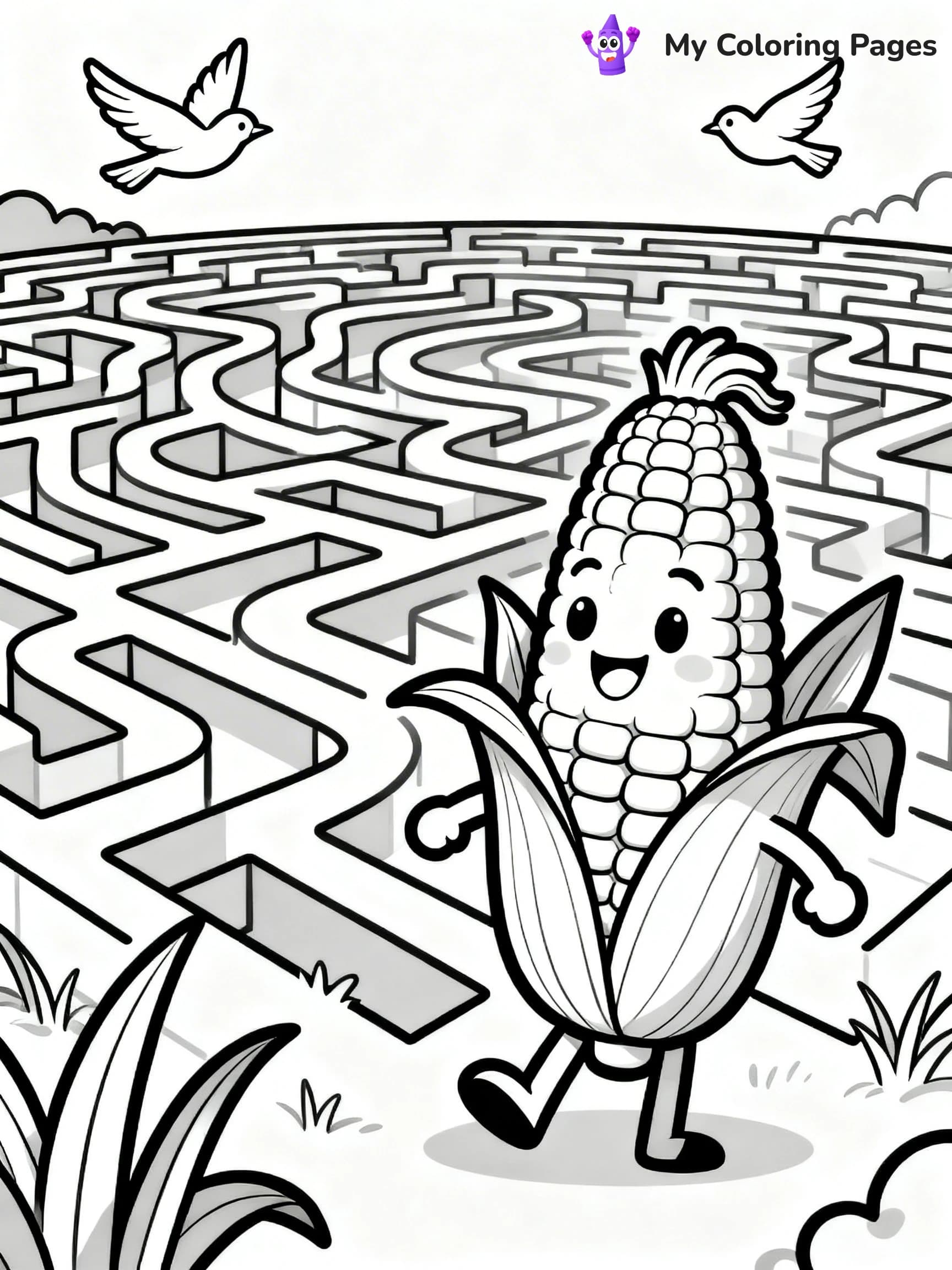 Corn Coloring Pages - 23