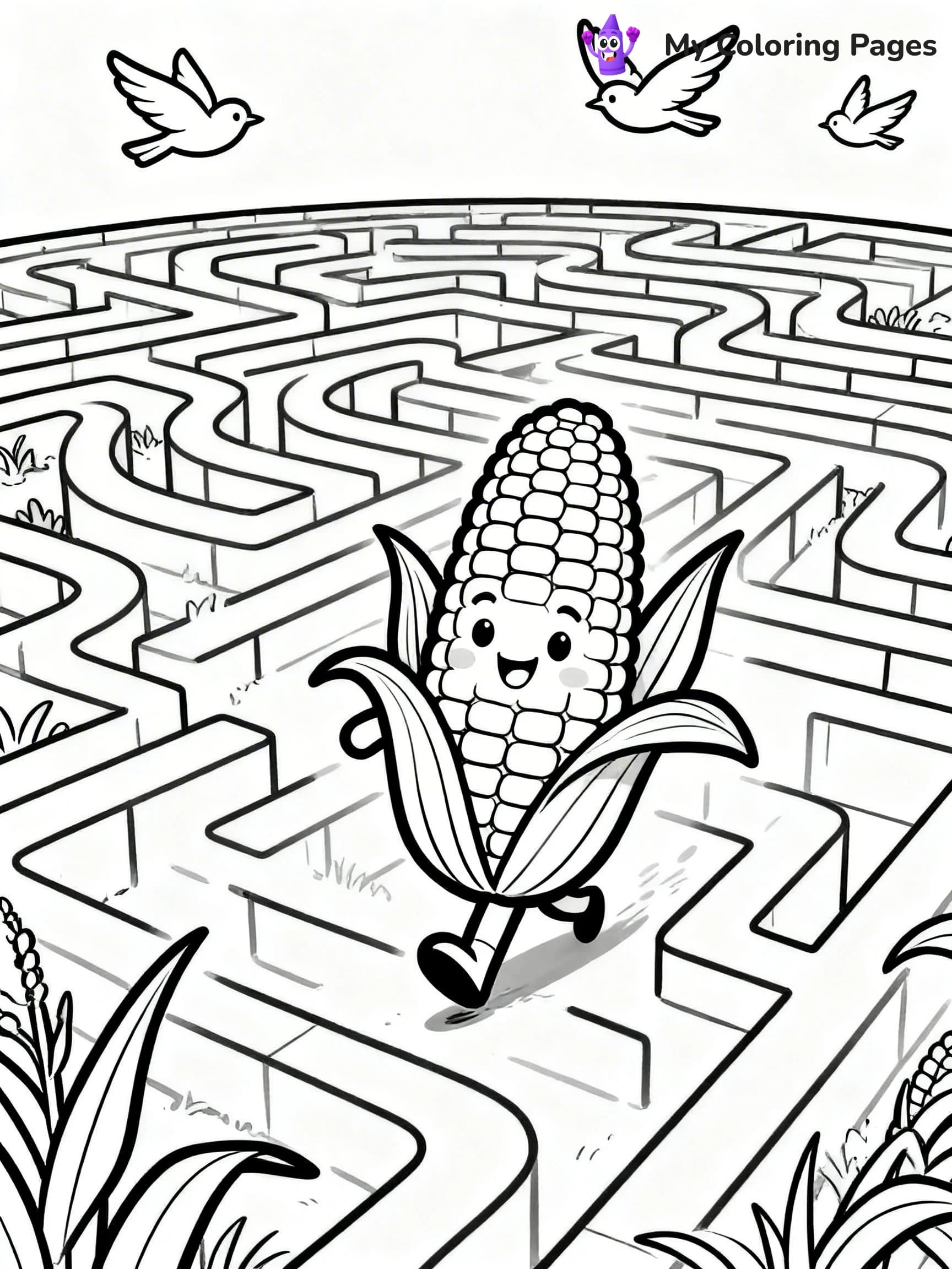 Corn Coloring Pages - 22