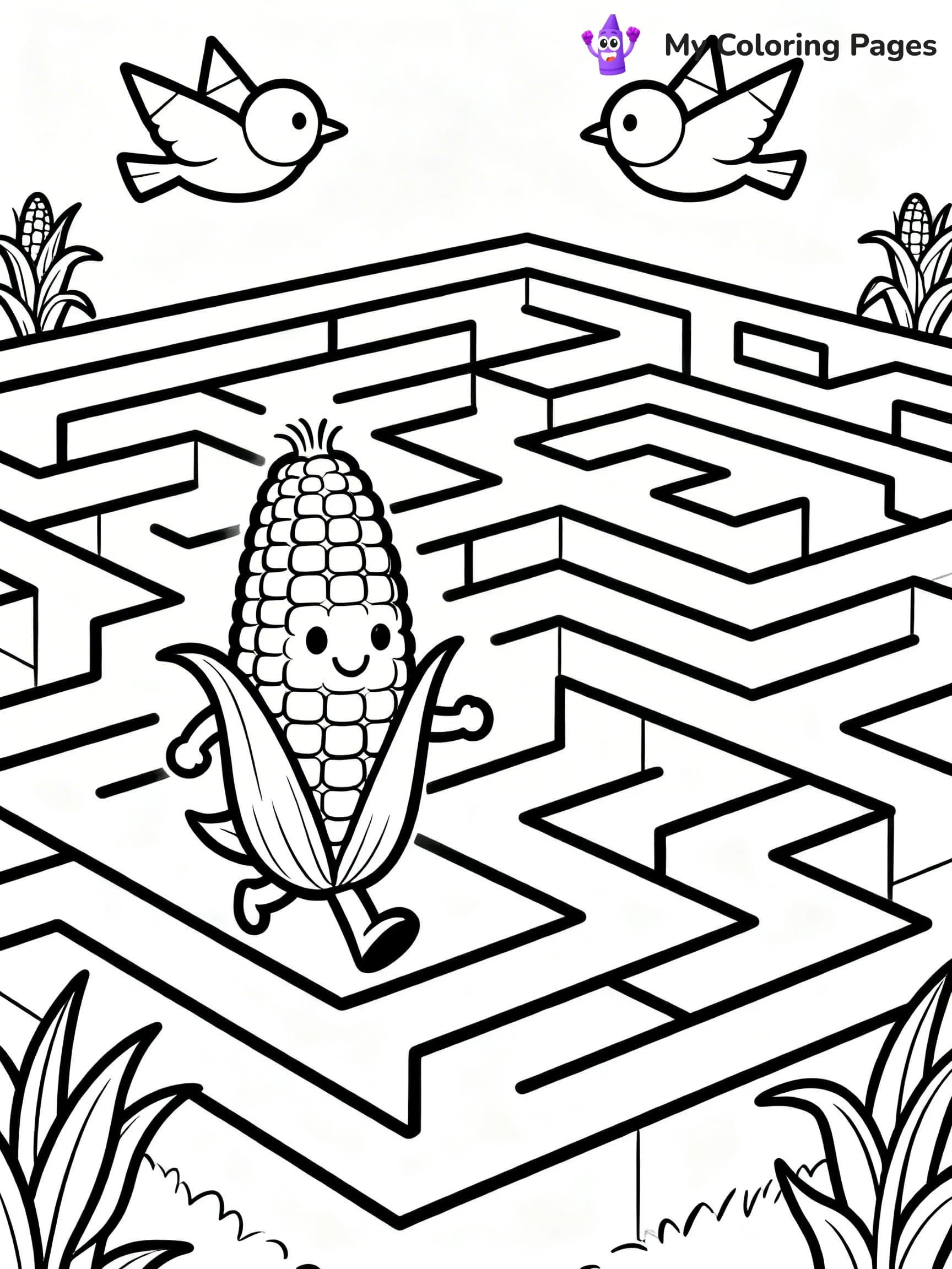 Corn Coloring Pages - 21