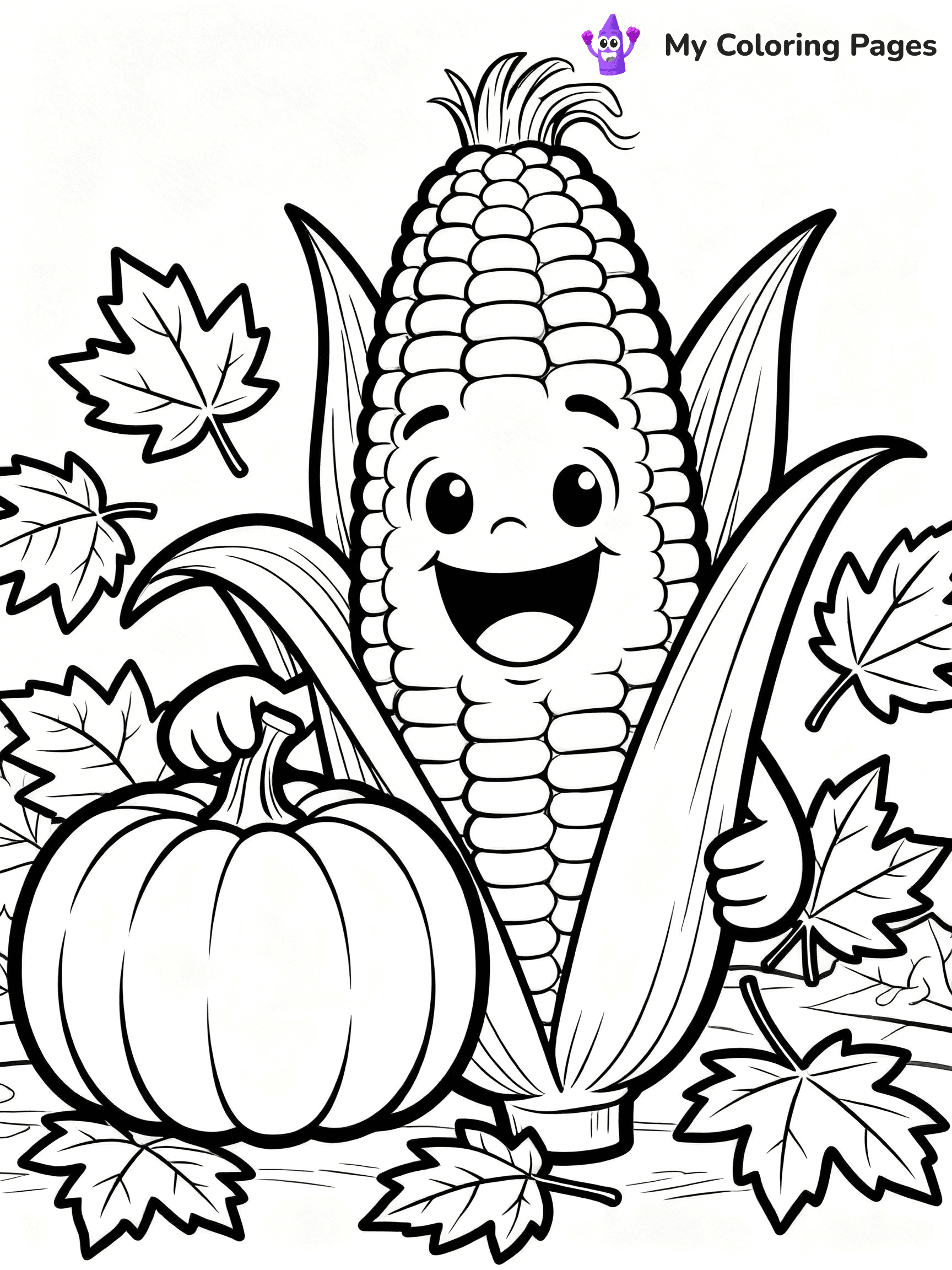 Corn Coloring Pages - 12