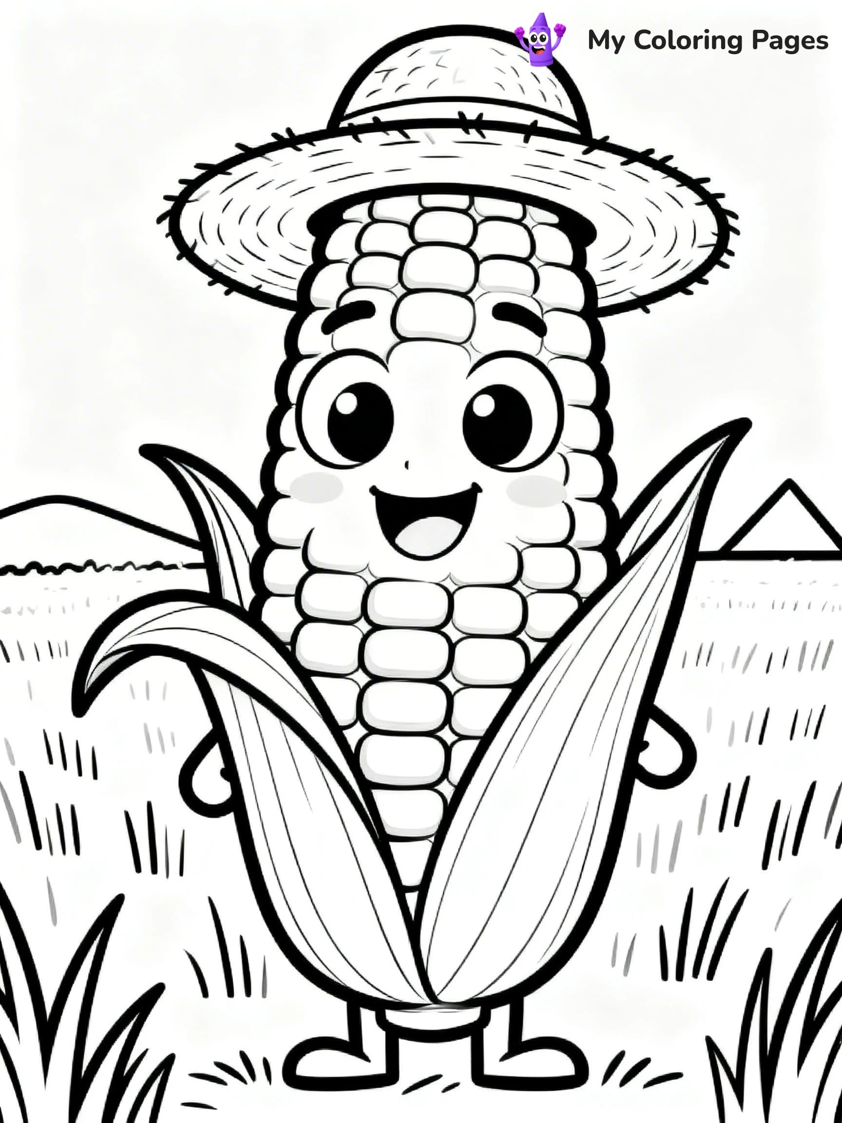 Corn Coloring Pages - 8