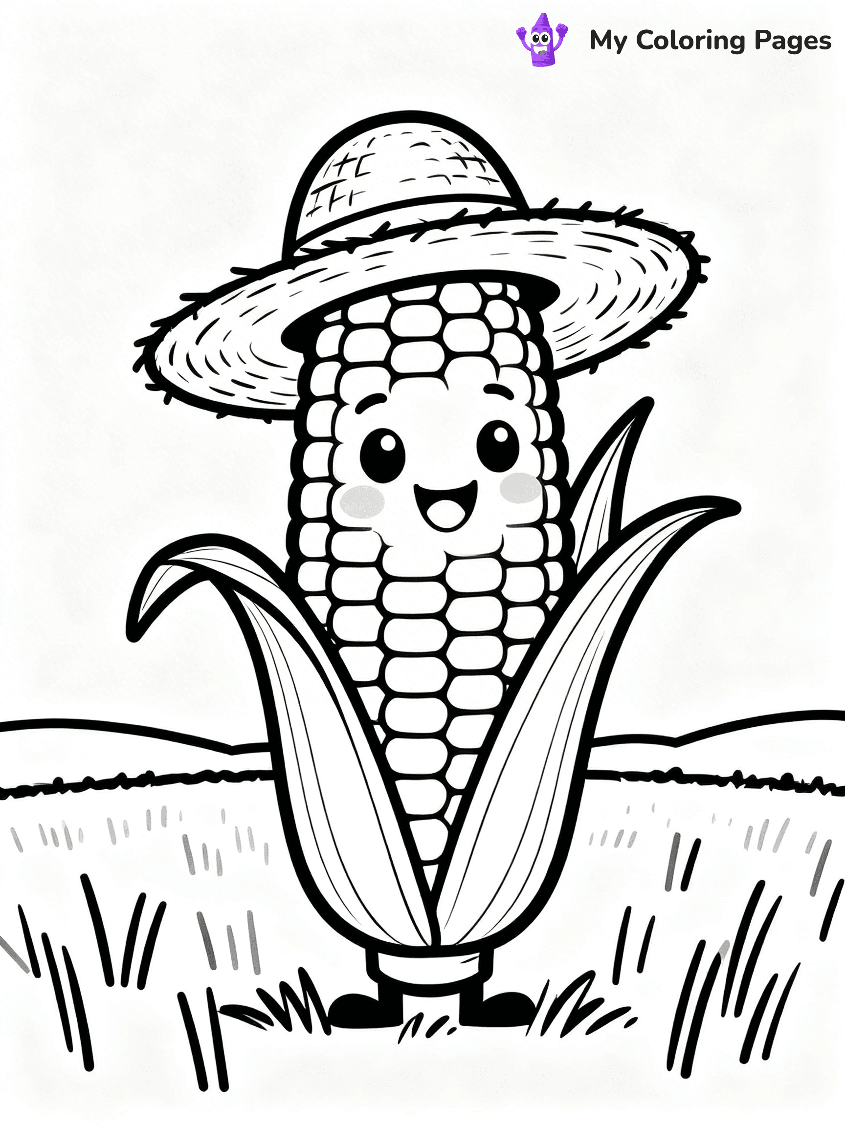 Corn Coloring Pages - 6