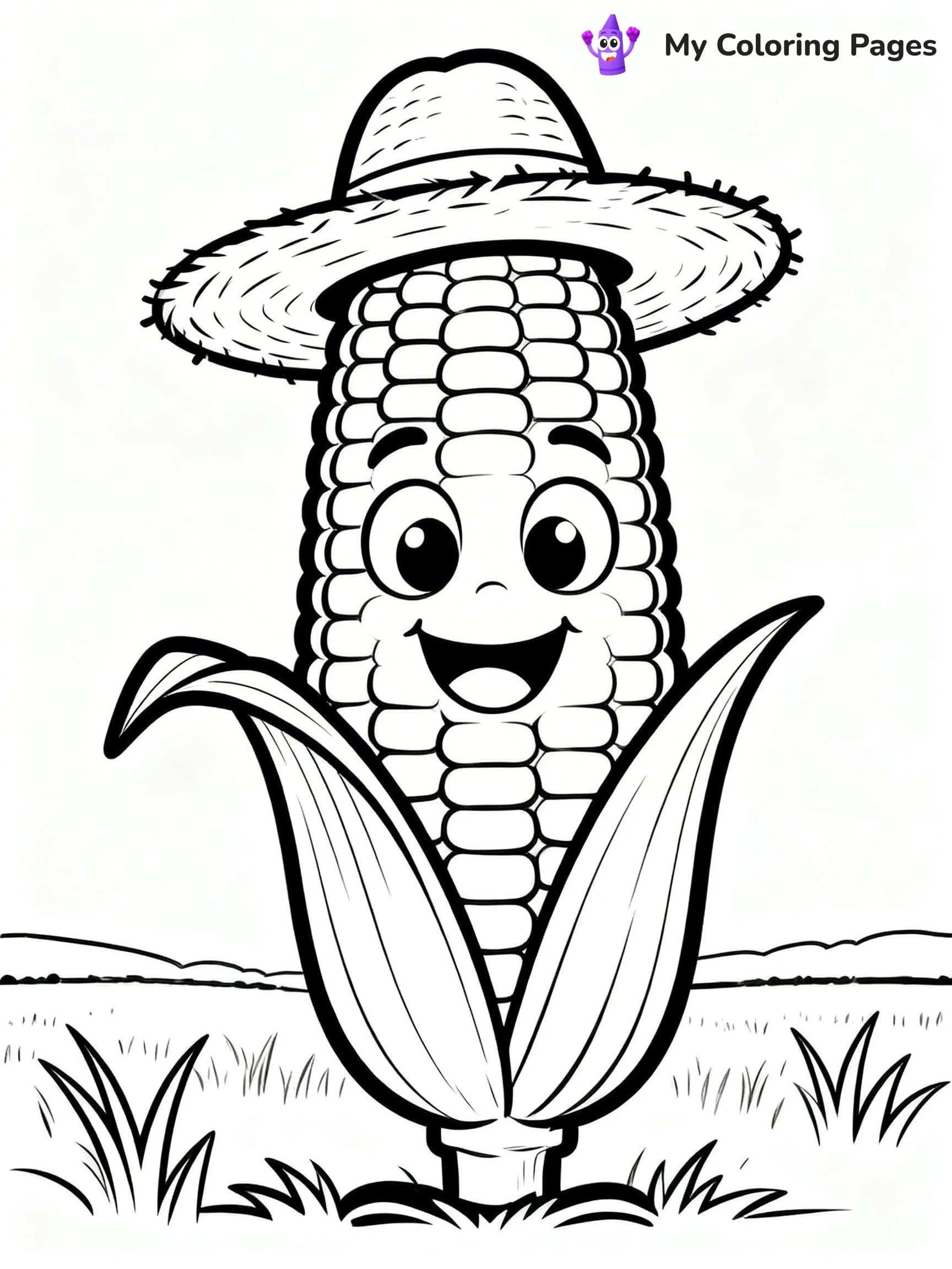 Corn Coloring Pages - 5