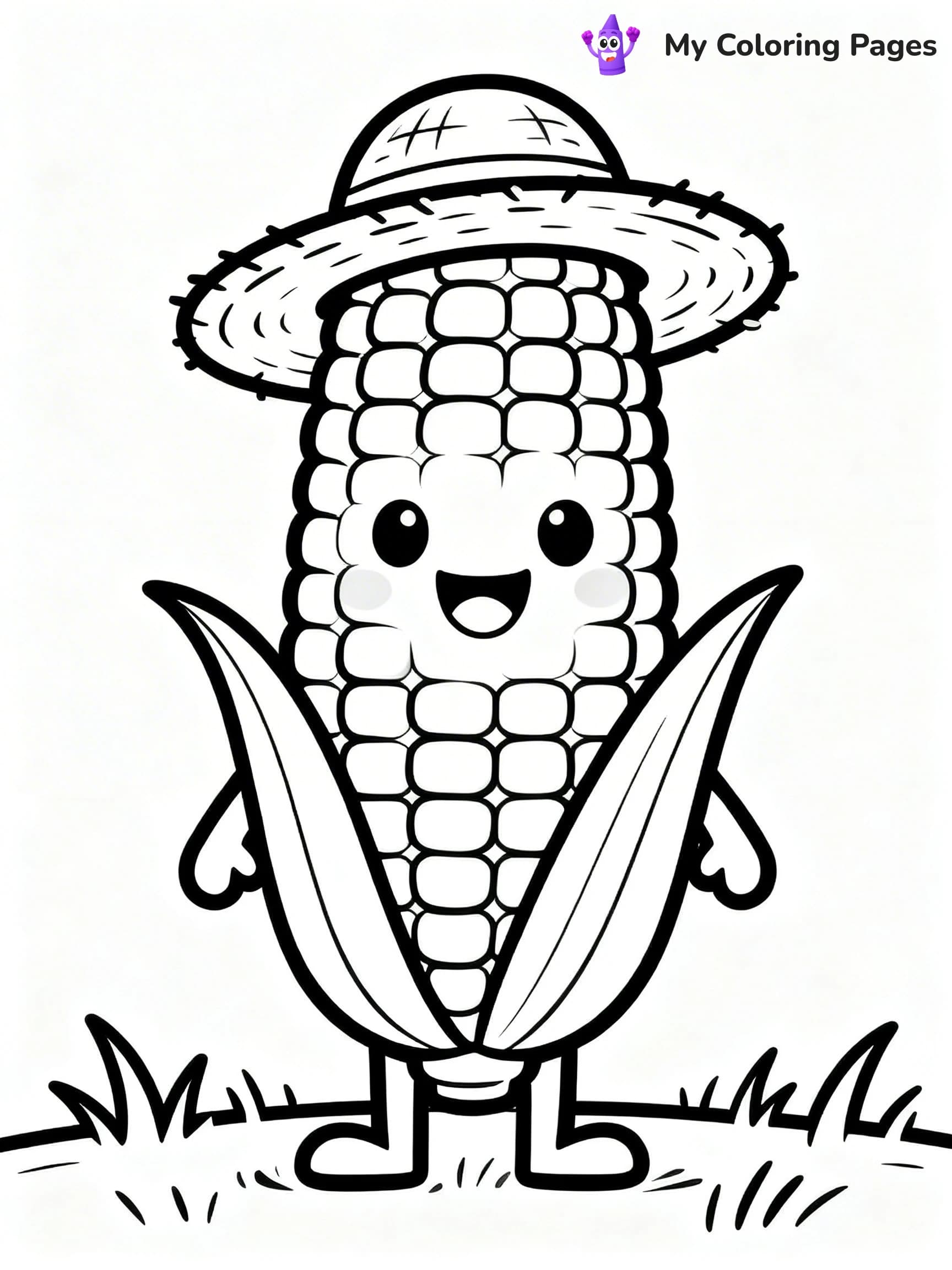 Corn Coloring Pages - 2