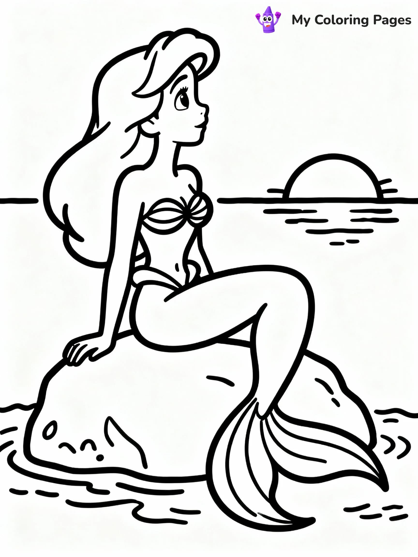 Ariel Coloring Pages - 15