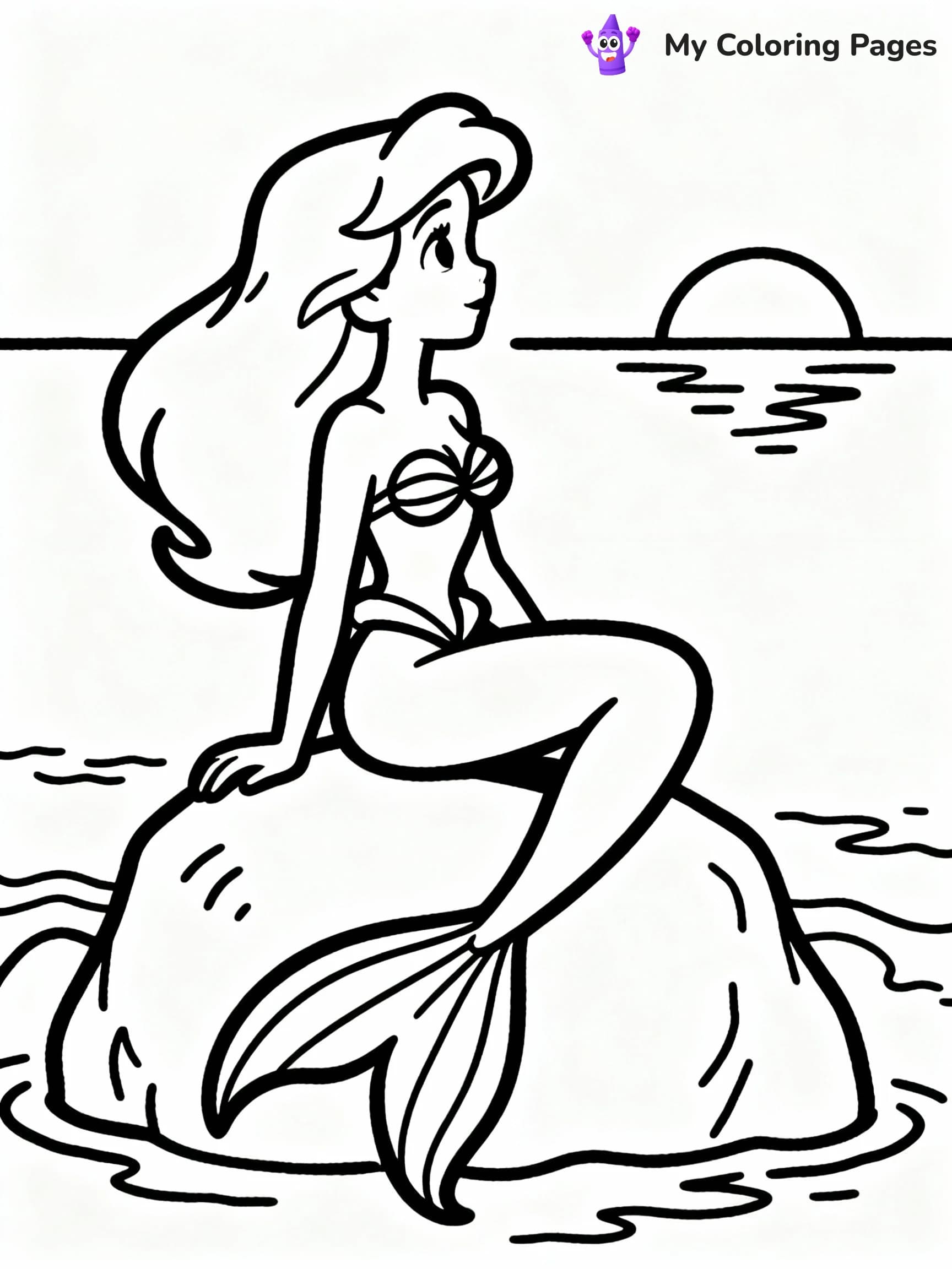 Ariel Coloring Pages - 14