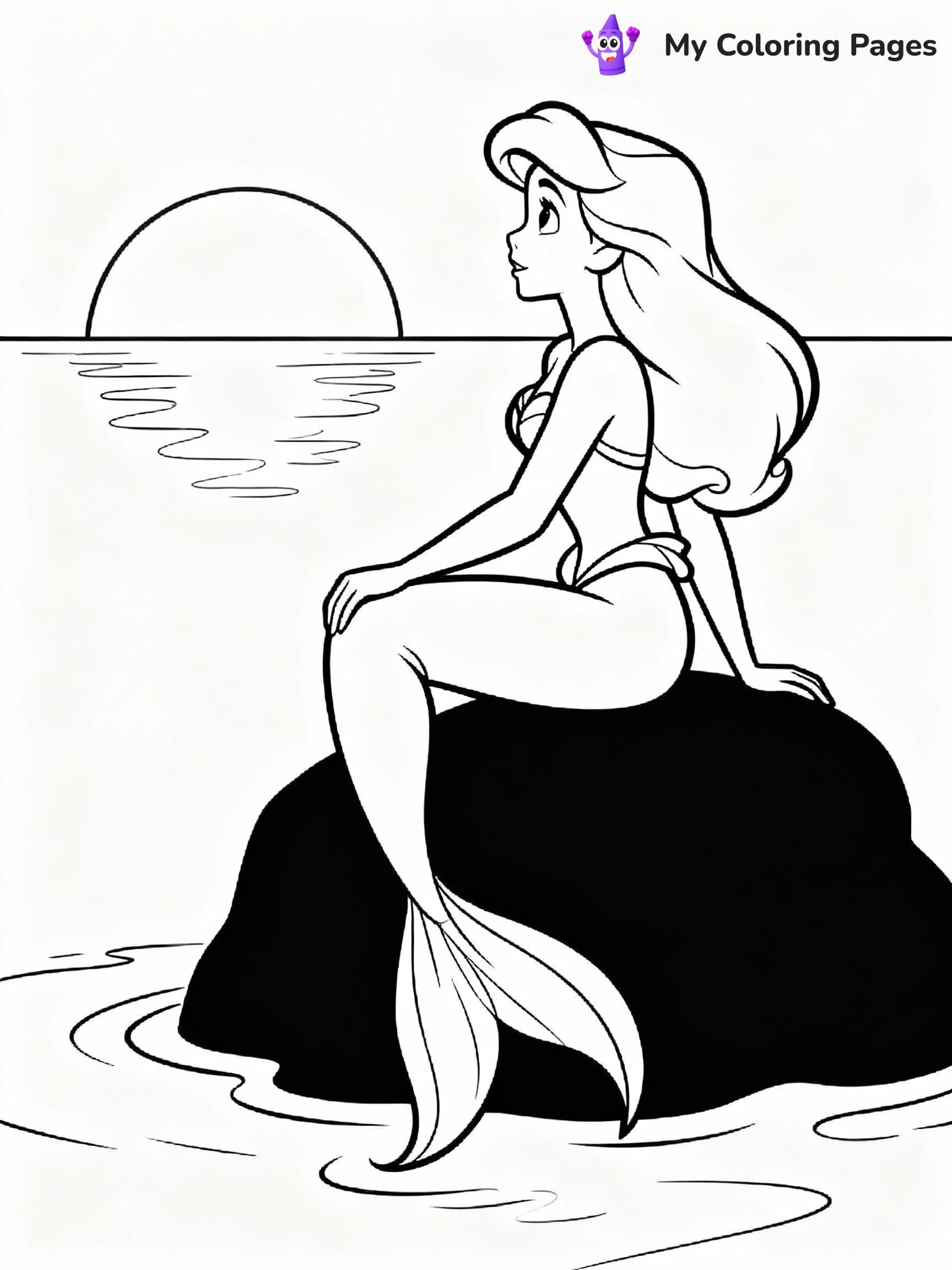 Ariel Coloring Pages - 13
