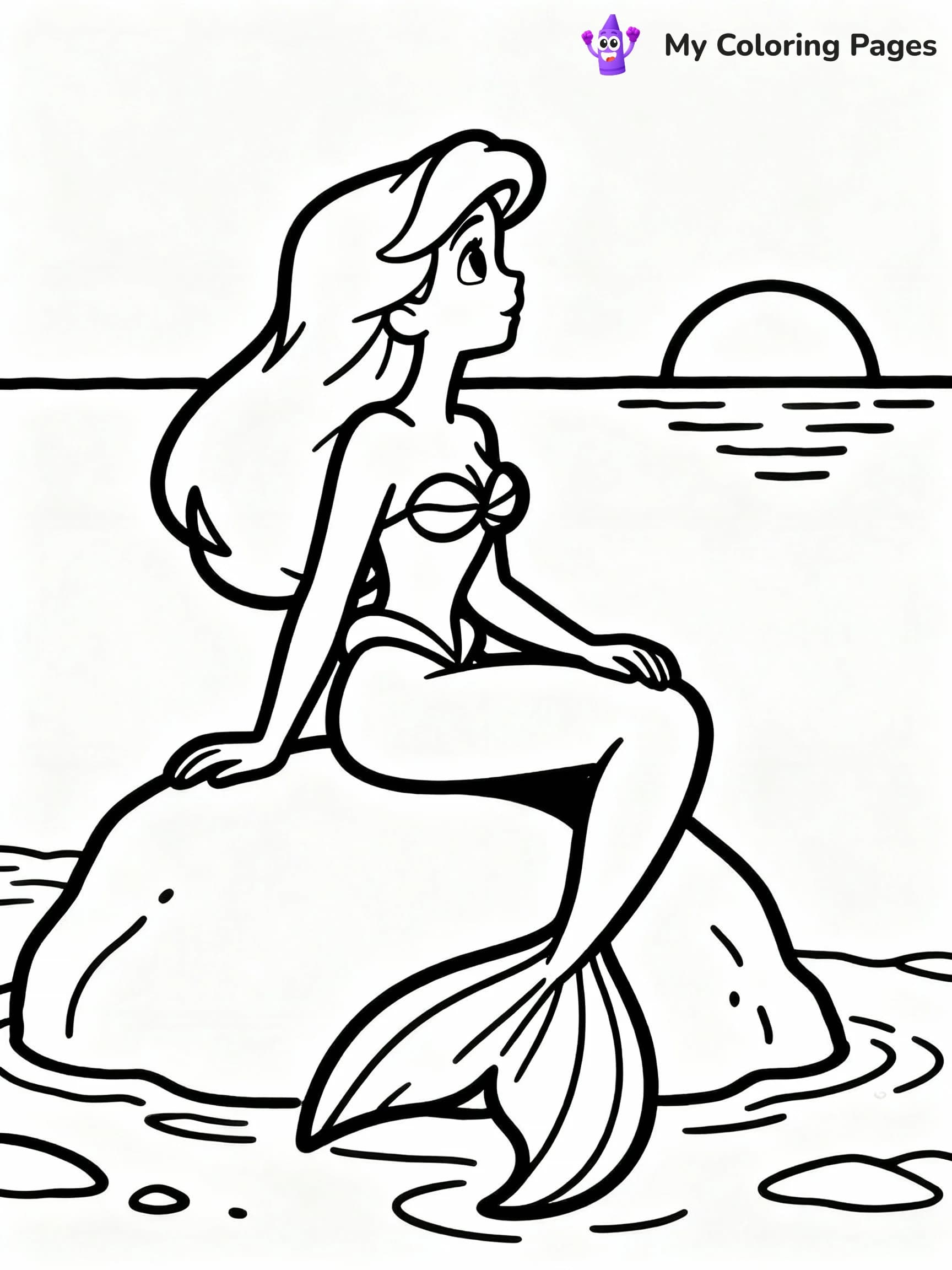 Ariel Coloring Pages - 11