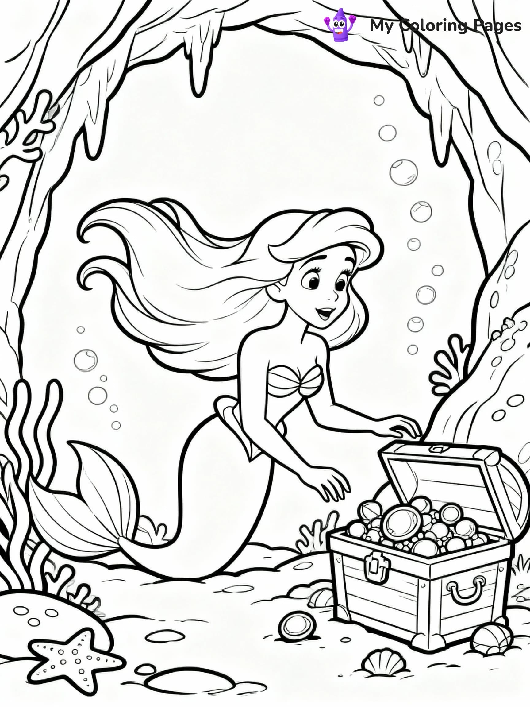 Ariel Coloring Pages - 5