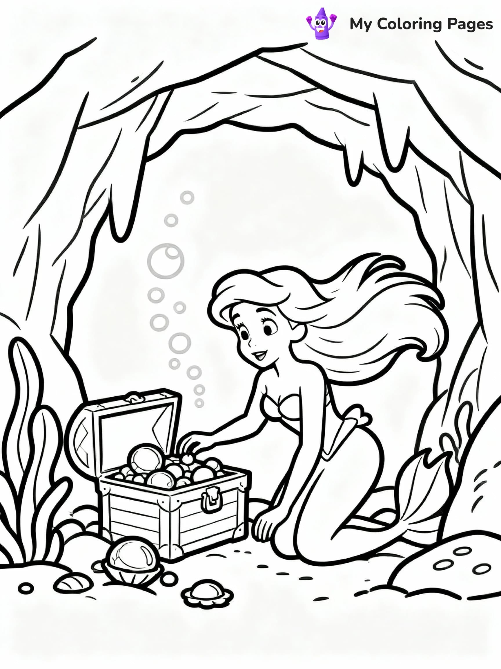 Ariel Coloring Pages - 3