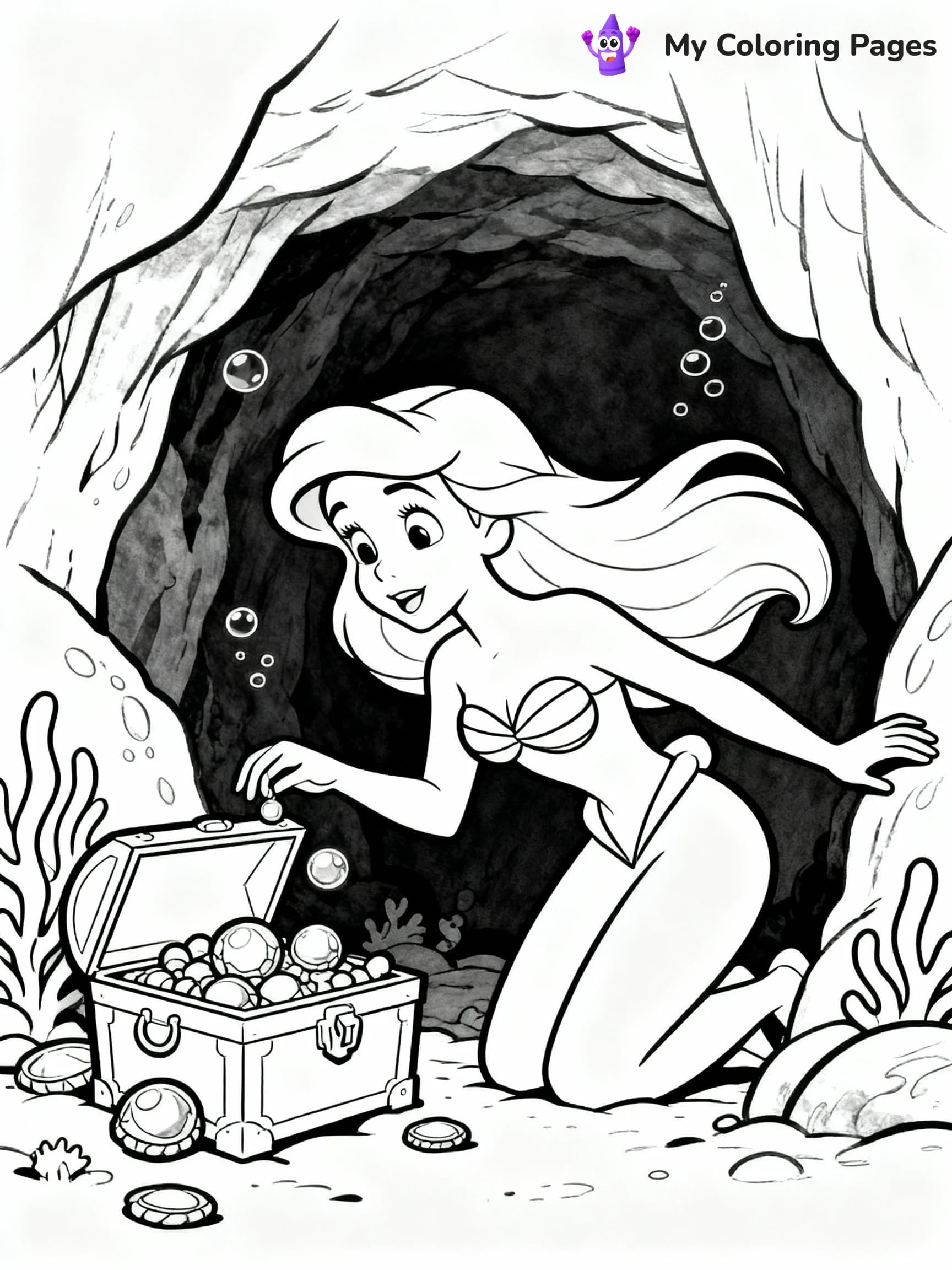Ariel Coloring Pages - 2