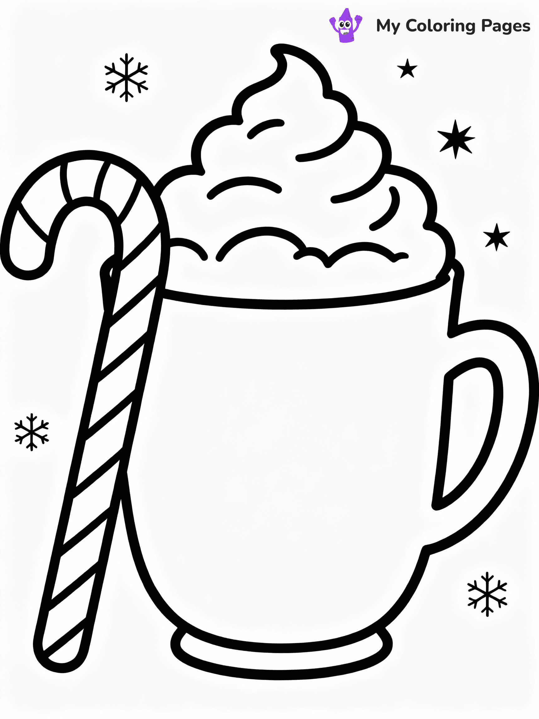 Hot Chocolate Coloring Pages - 17