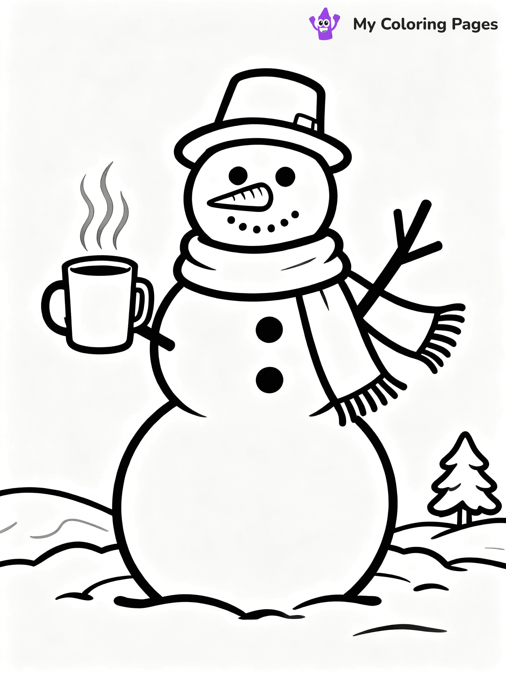 Hot Chocolate Coloring Pages - 12