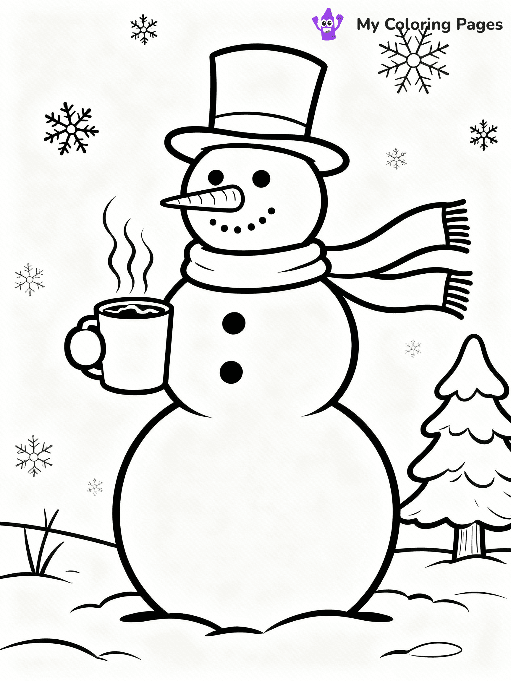 Hot Chocolate Coloring Pages - 11