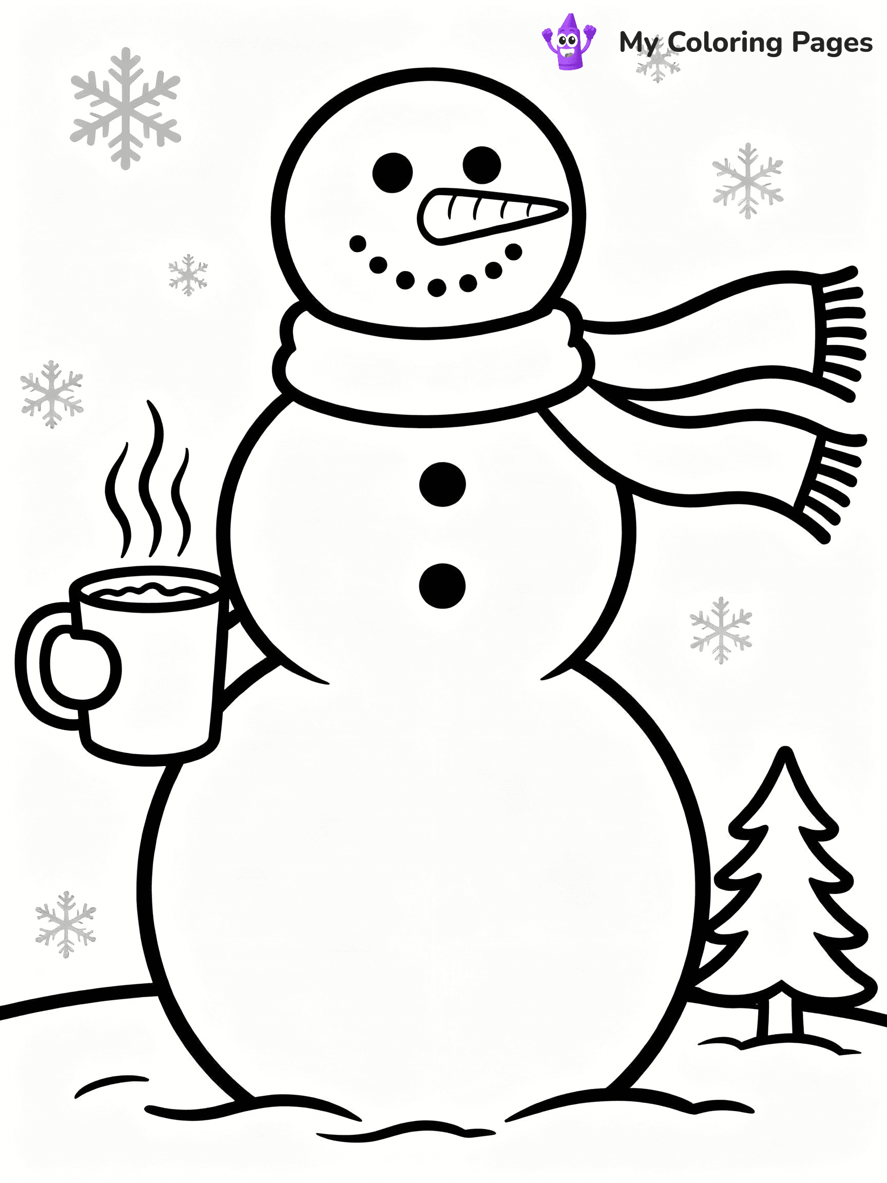Hot Chocolate Coloring Pages - 9