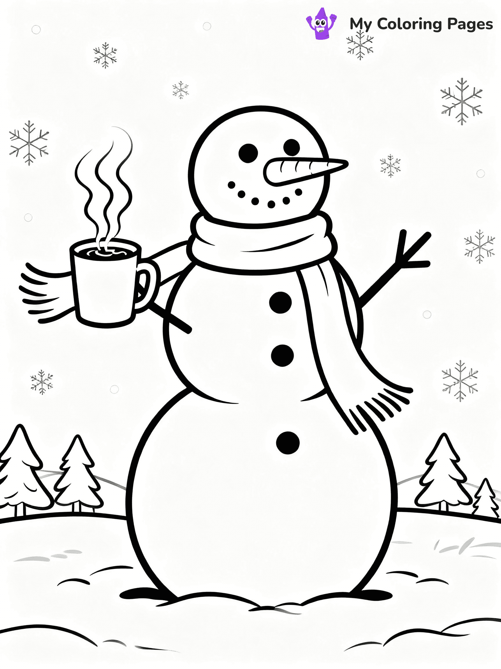 Hot Chocolate Coloring Pages - 7