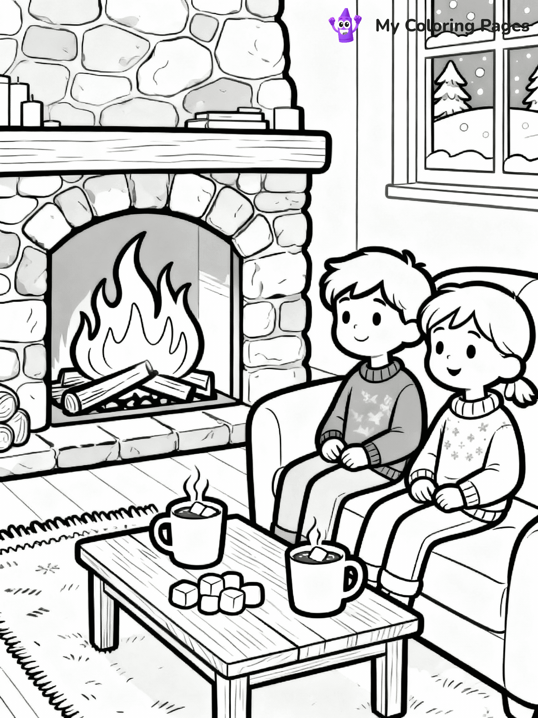 Hot Chocolate Coloring Pages - 5