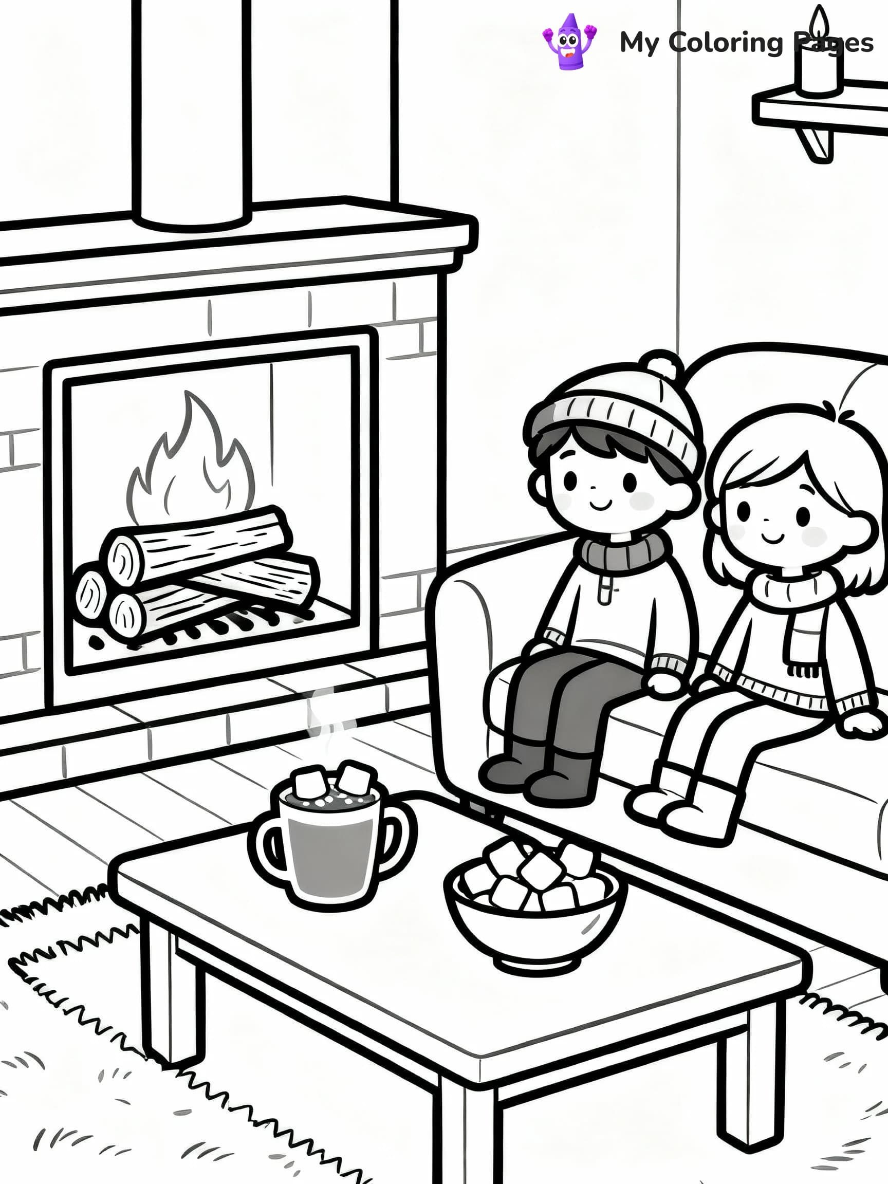 Hot Chocolate Coloring Pages - 4