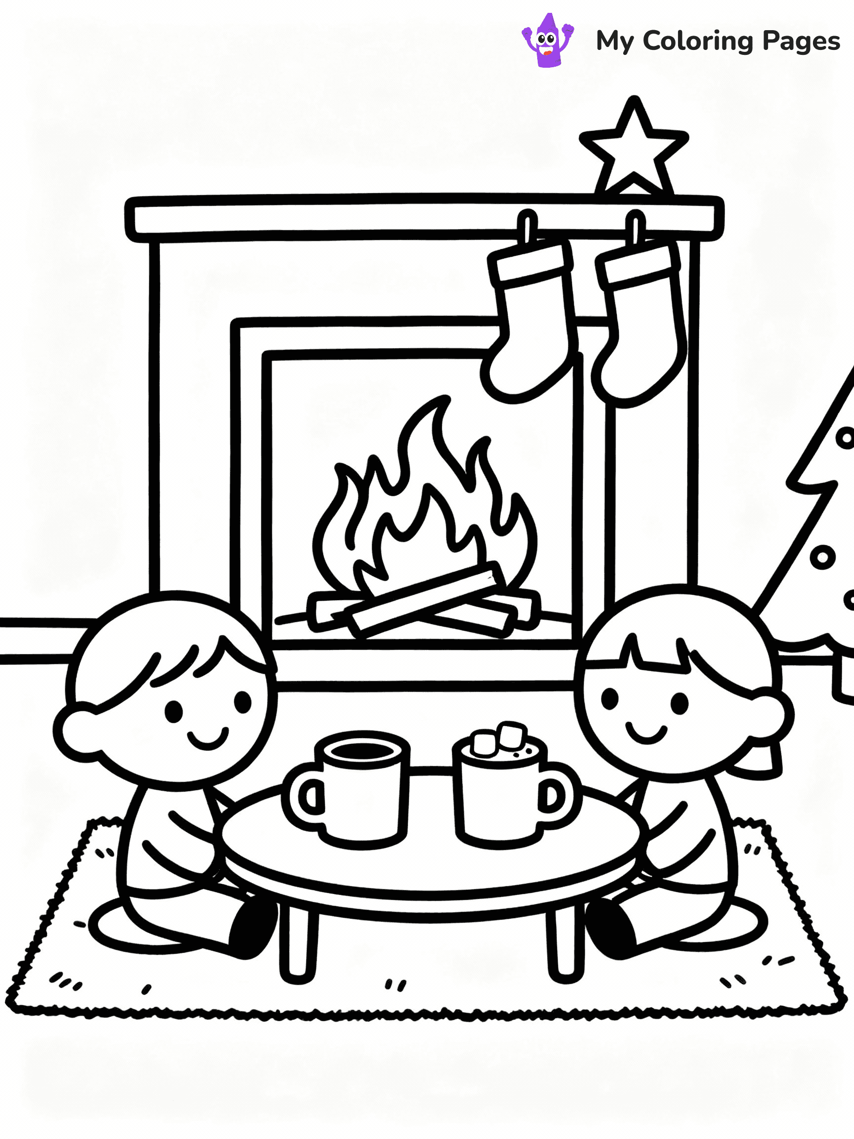 Hot Chocolate Coloring Pages - 1
