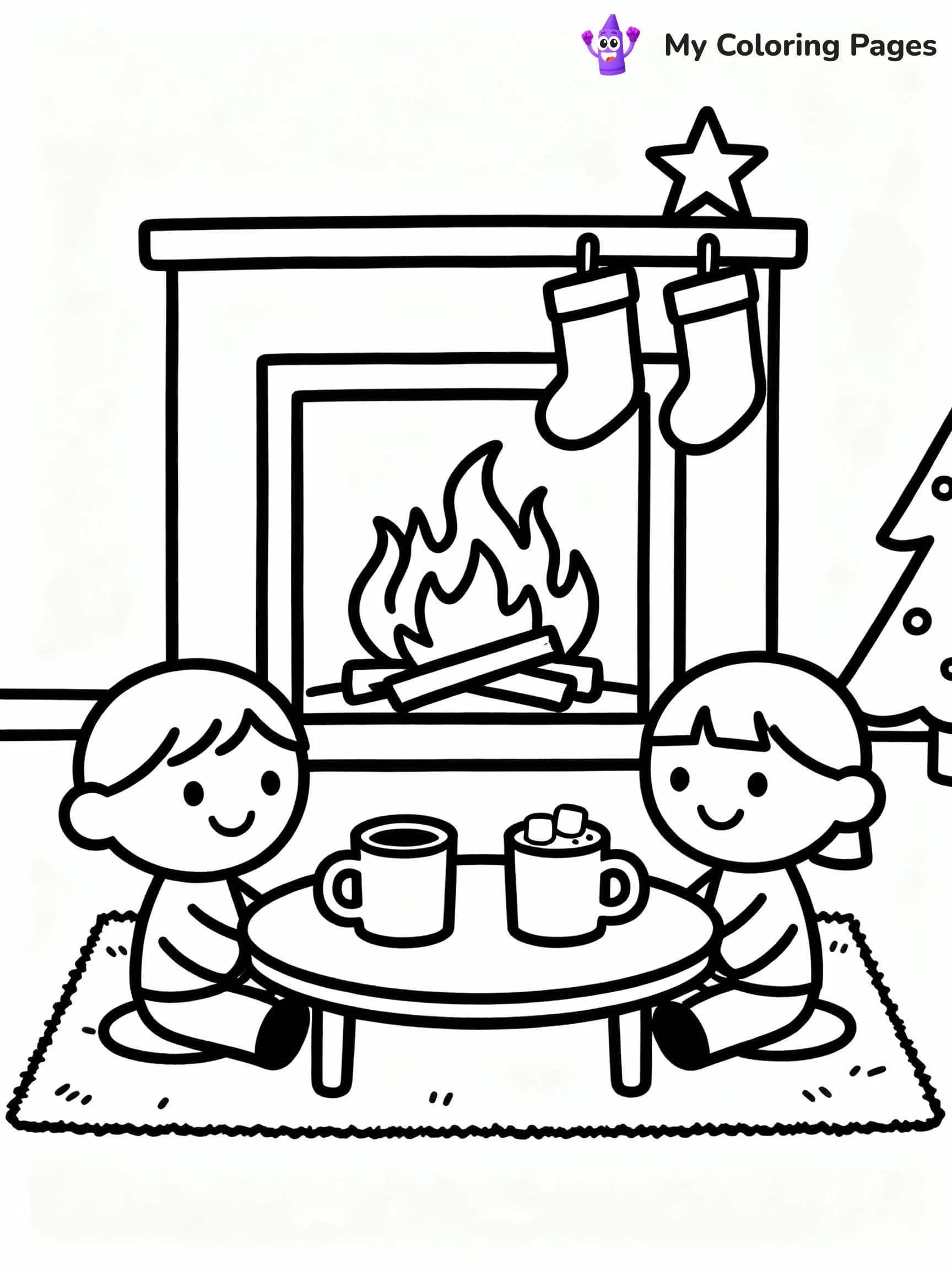 Hot Chocolate Coloring Pages - 1