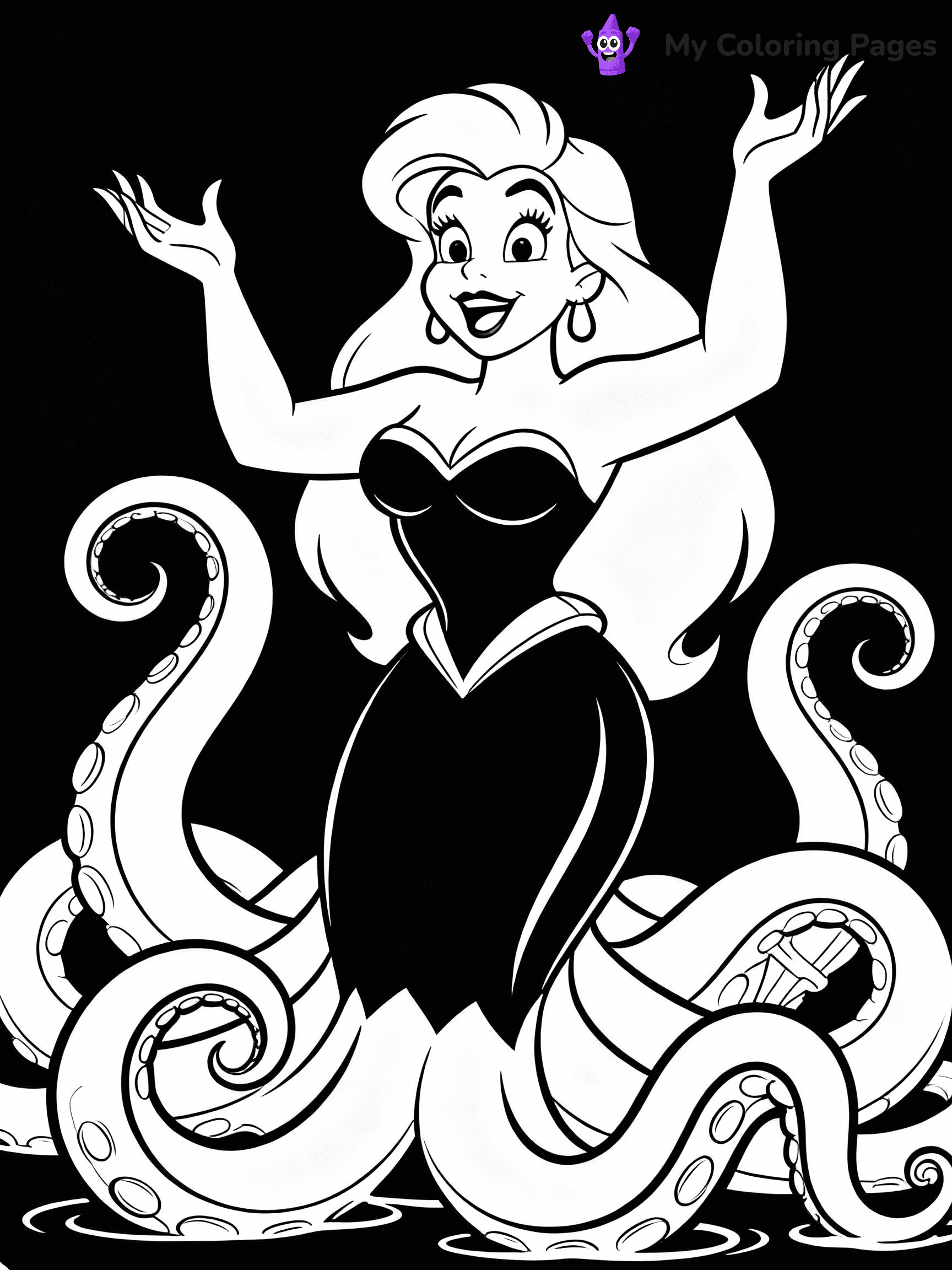 Little Mermaid Coloring Pages - 36