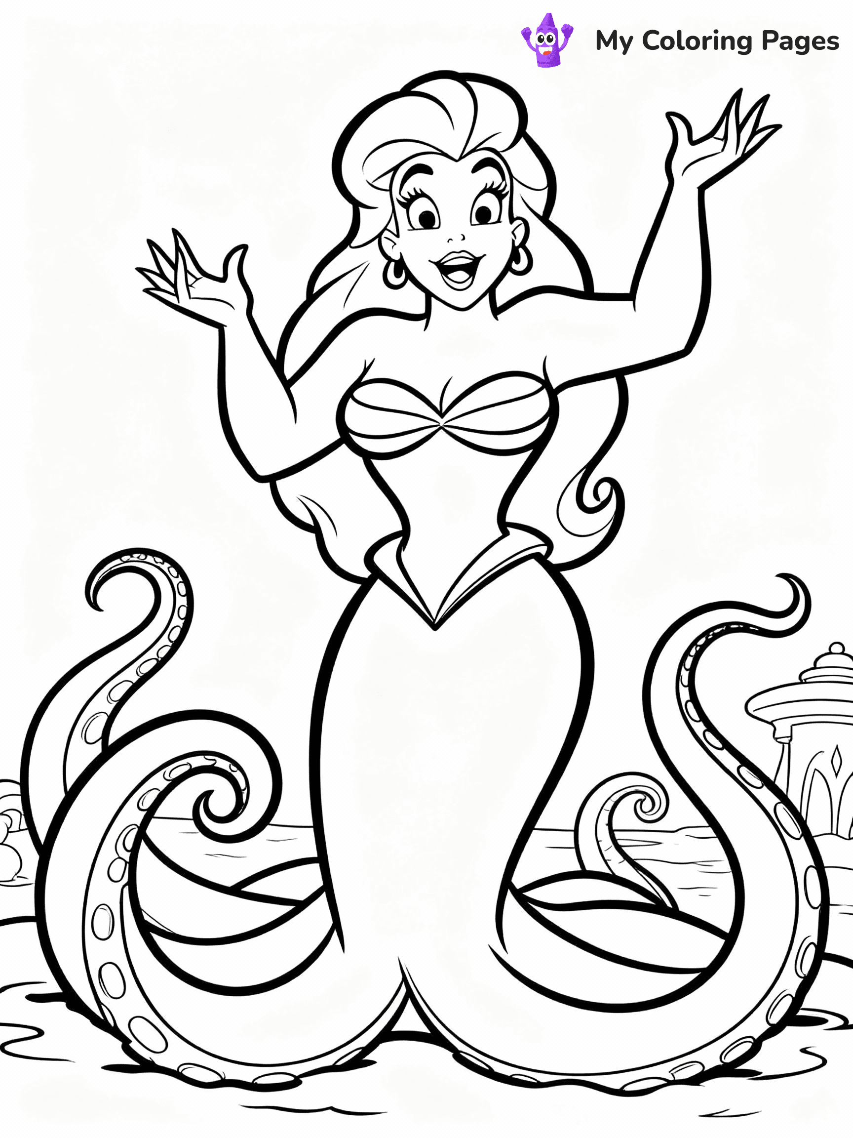 Little Mermaid Coloring Pages - 35