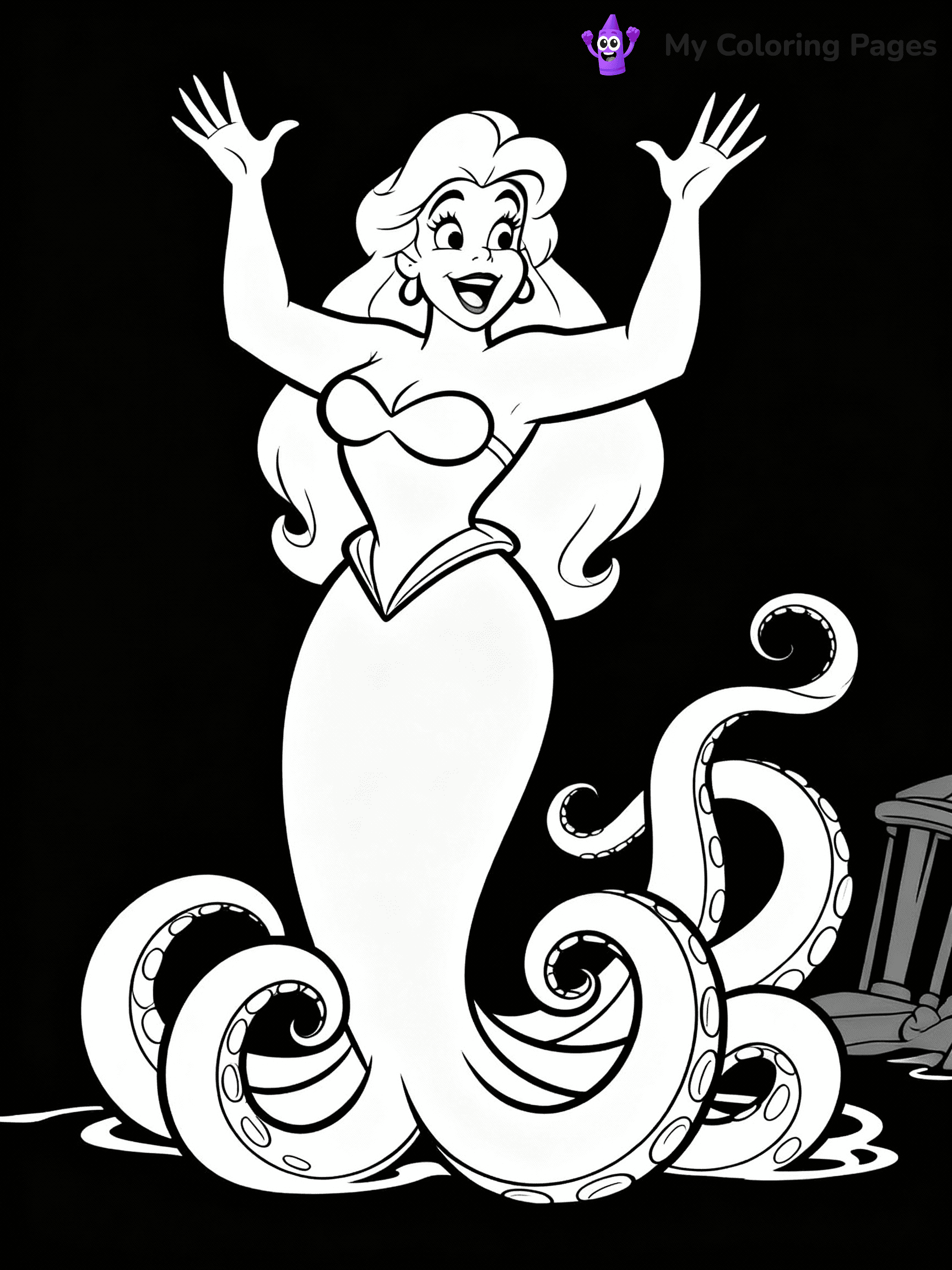 Little Mermaid Coloring Pages - 34