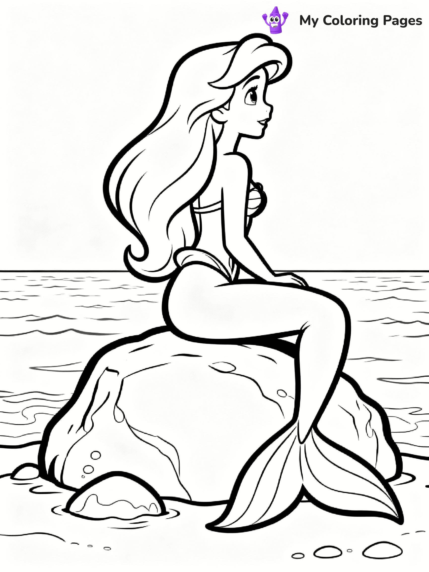 Little Mermaid Coloring Pages - 18
