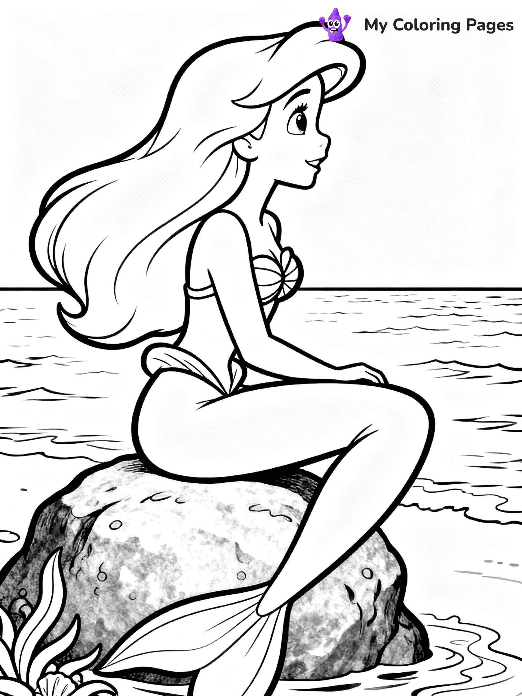 Little Mermaid Coloring Pages - 17