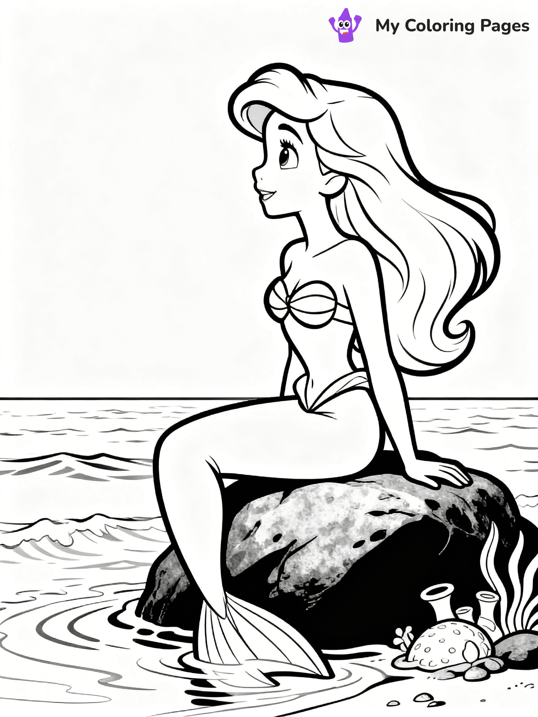 Little Mermaid Coloring Pages - 16