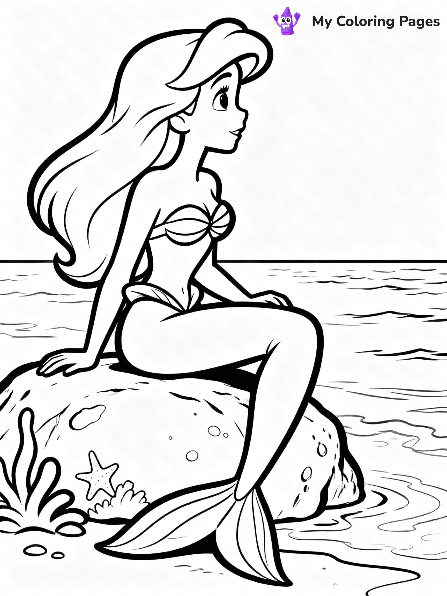 Little Mermaid Coloring Pages - 14