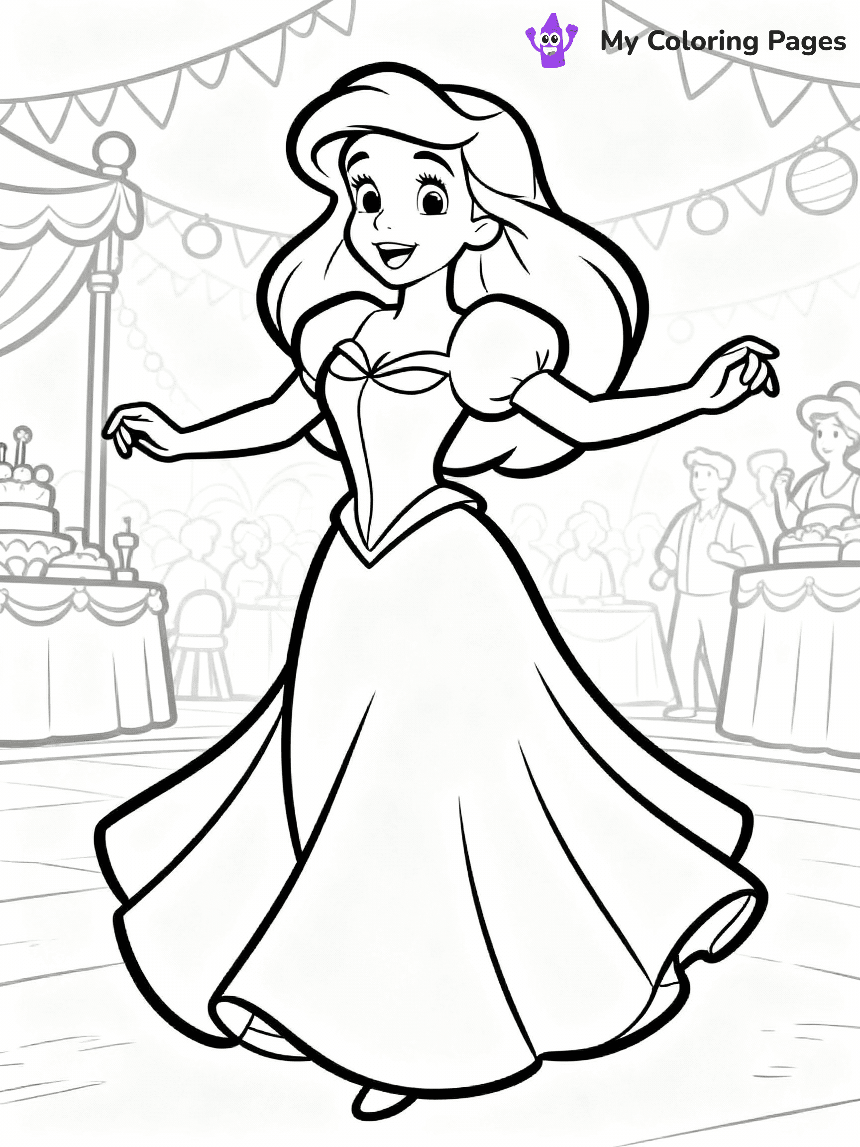 Little Mermaid Coloring Pages - 10