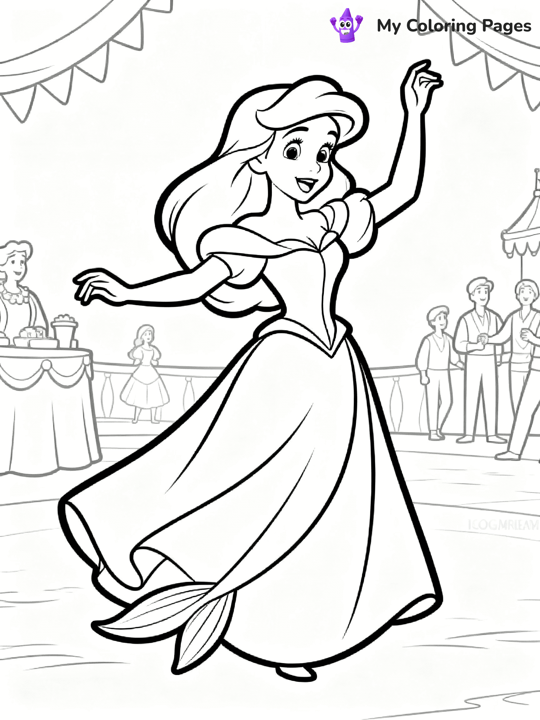 Little Mermaid Coloring Pages - 9