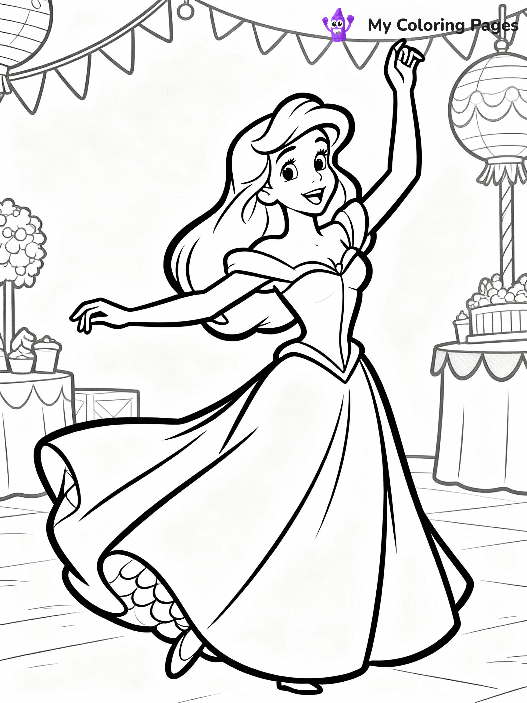 Little Mermaid Coloring Pages - 7