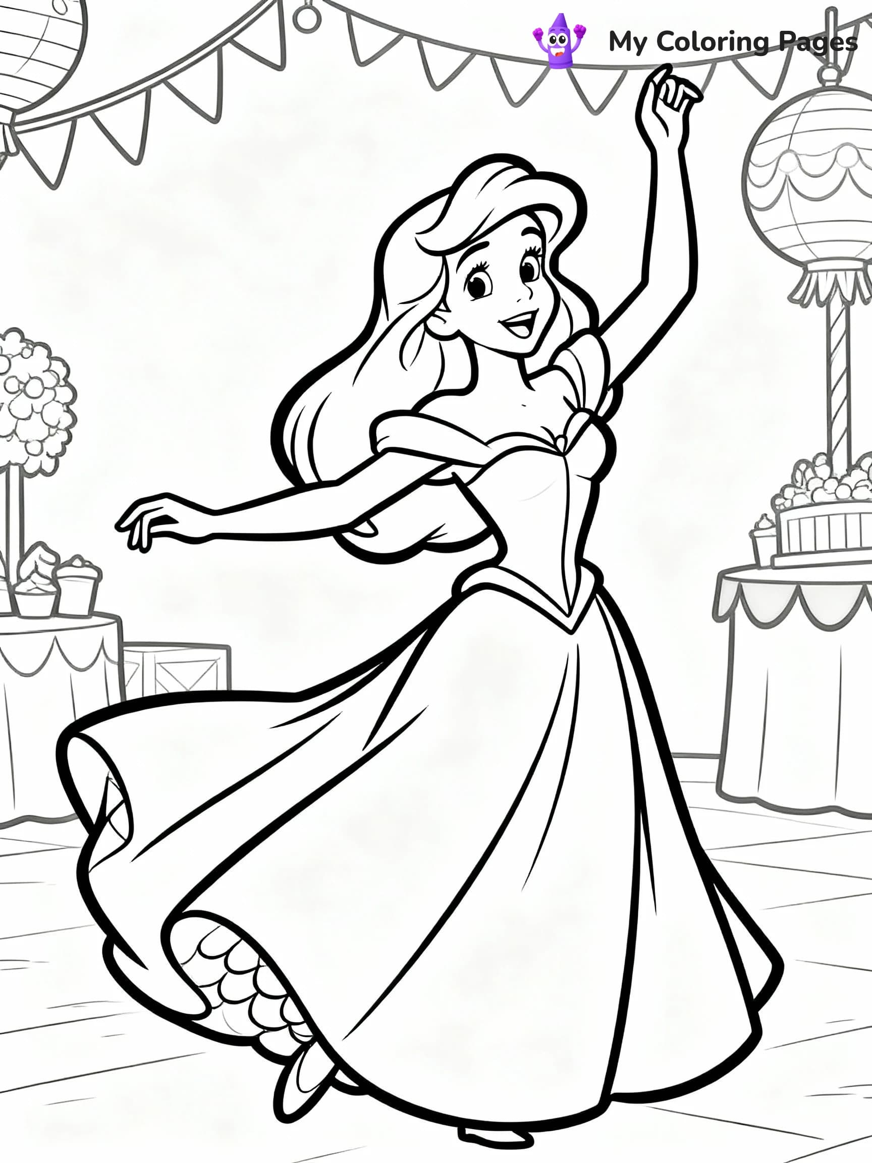 Little Mermaid Coloring Pages - 7