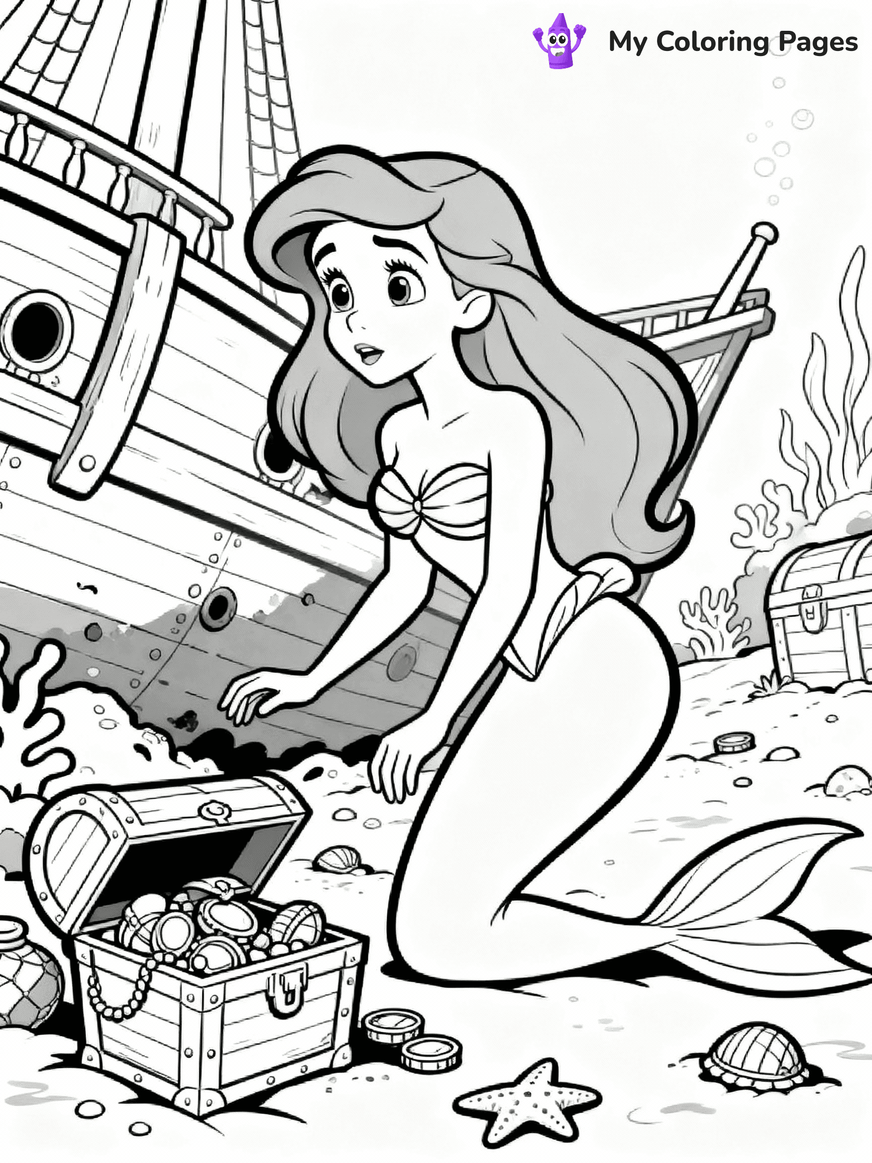 Little Mermaid Coloring Pages - 5